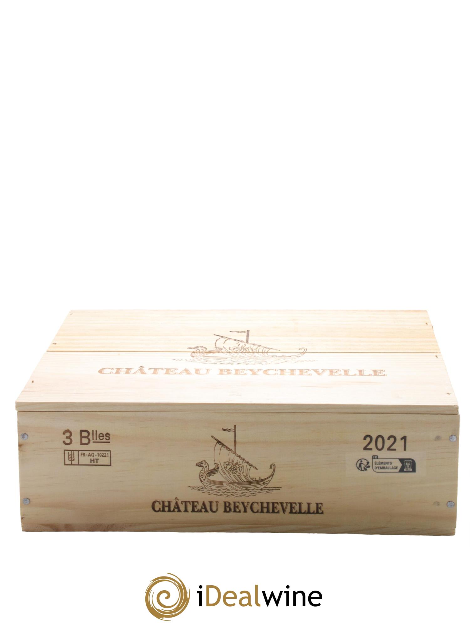 Château Beychevelle 4ème Grand Cru Classé  2021 - Posten von 3 Flaschen - 1