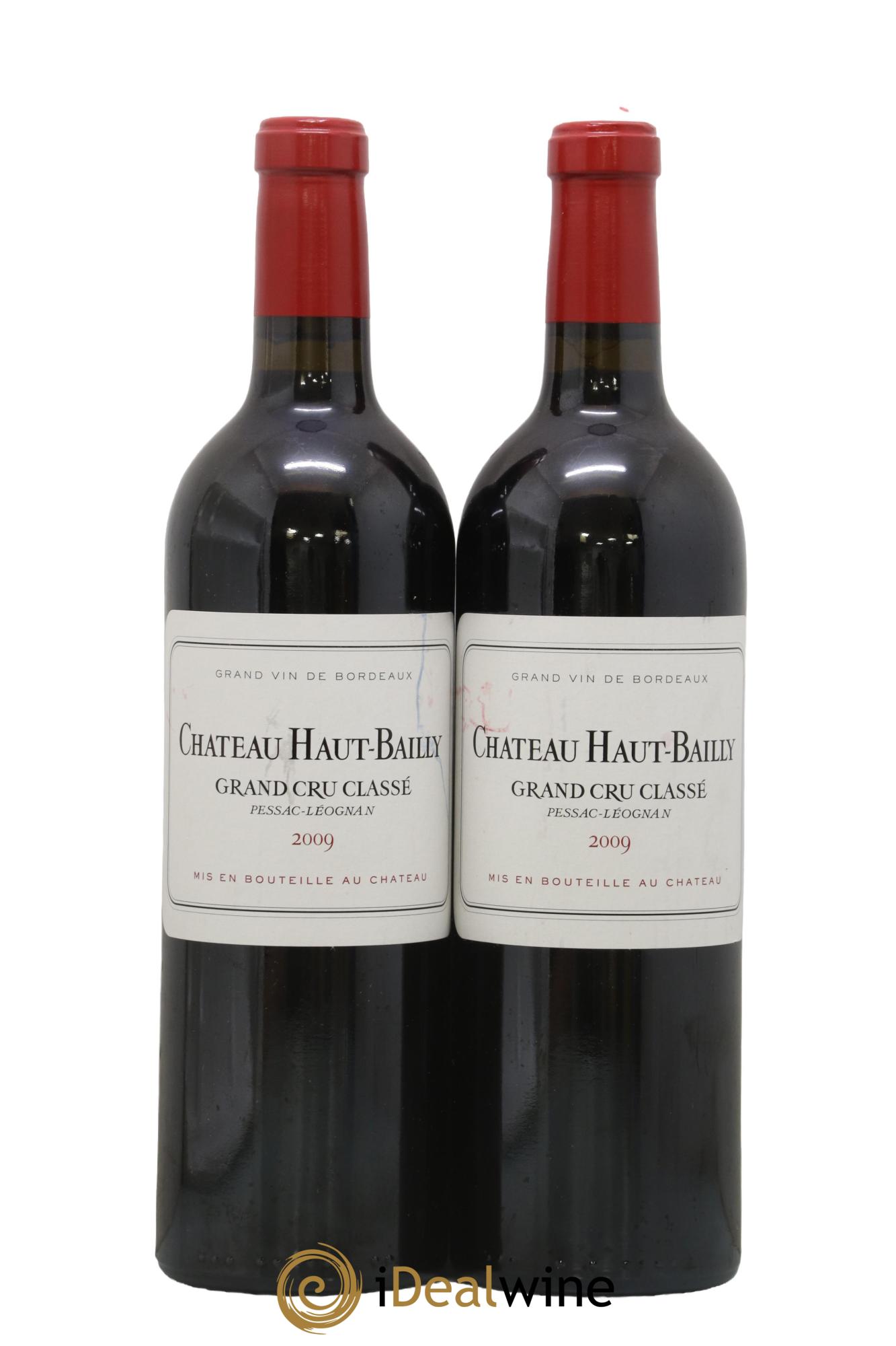 Château Haut-Bailly Cru Classé de Graves 2009 - Lotto di 2 bottiglie - 0