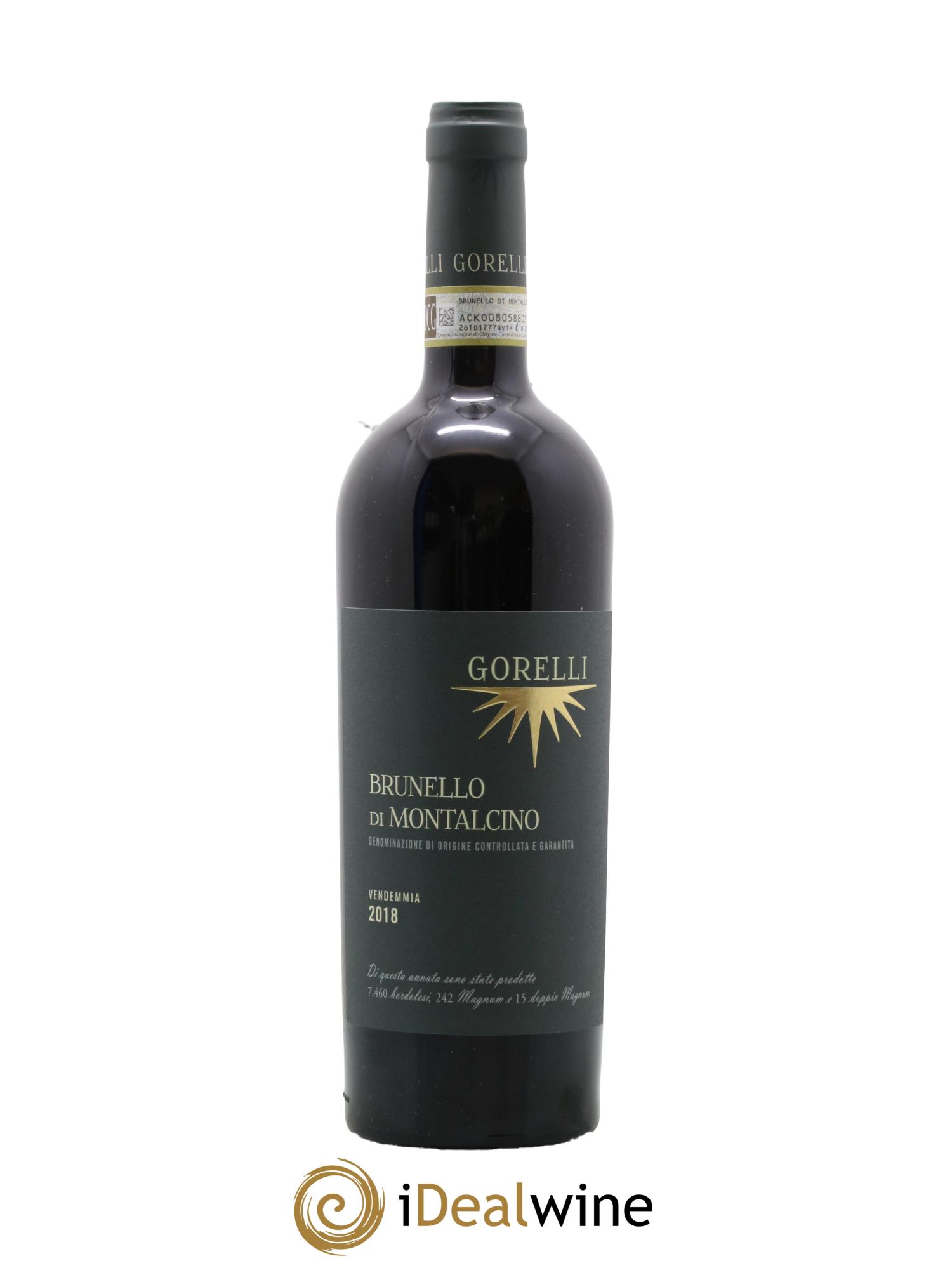 Brunello di Montalcino DOCG Gorelli 2018 - Lot de 1 bouteille - 0