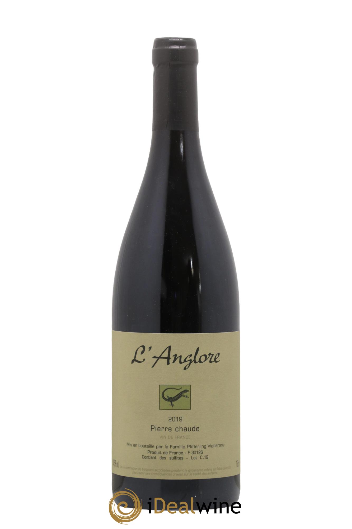 Vin de France Pierre chaude L'Anglore 2019 - Lot de 1 bouteille - 0