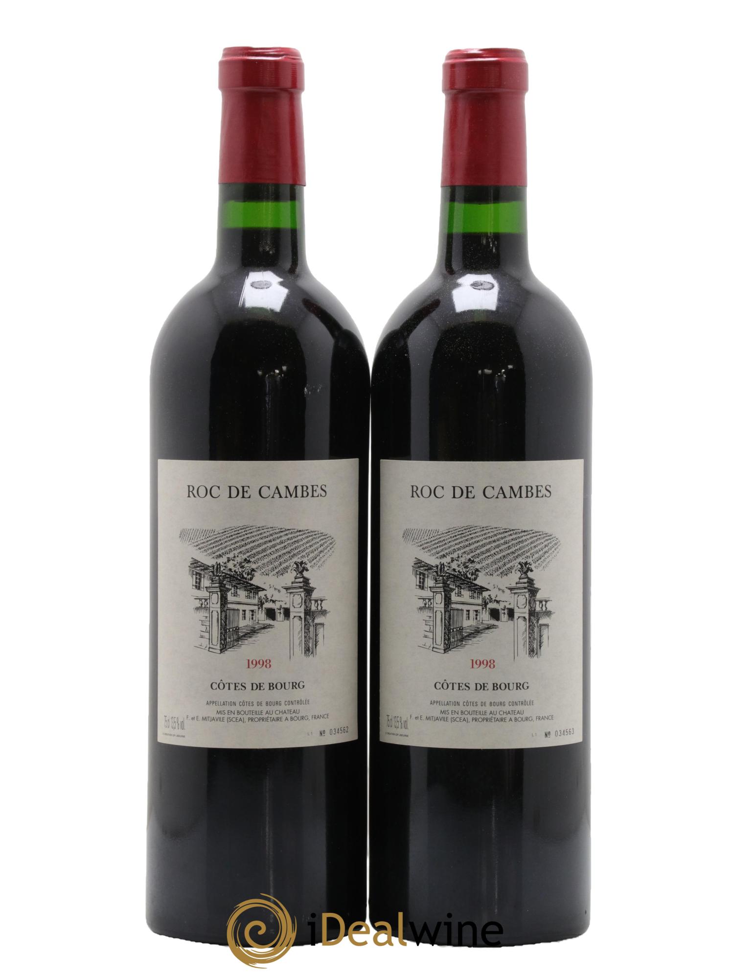 Roc de Cambes 1998 - Lot of 2 bottles - 0