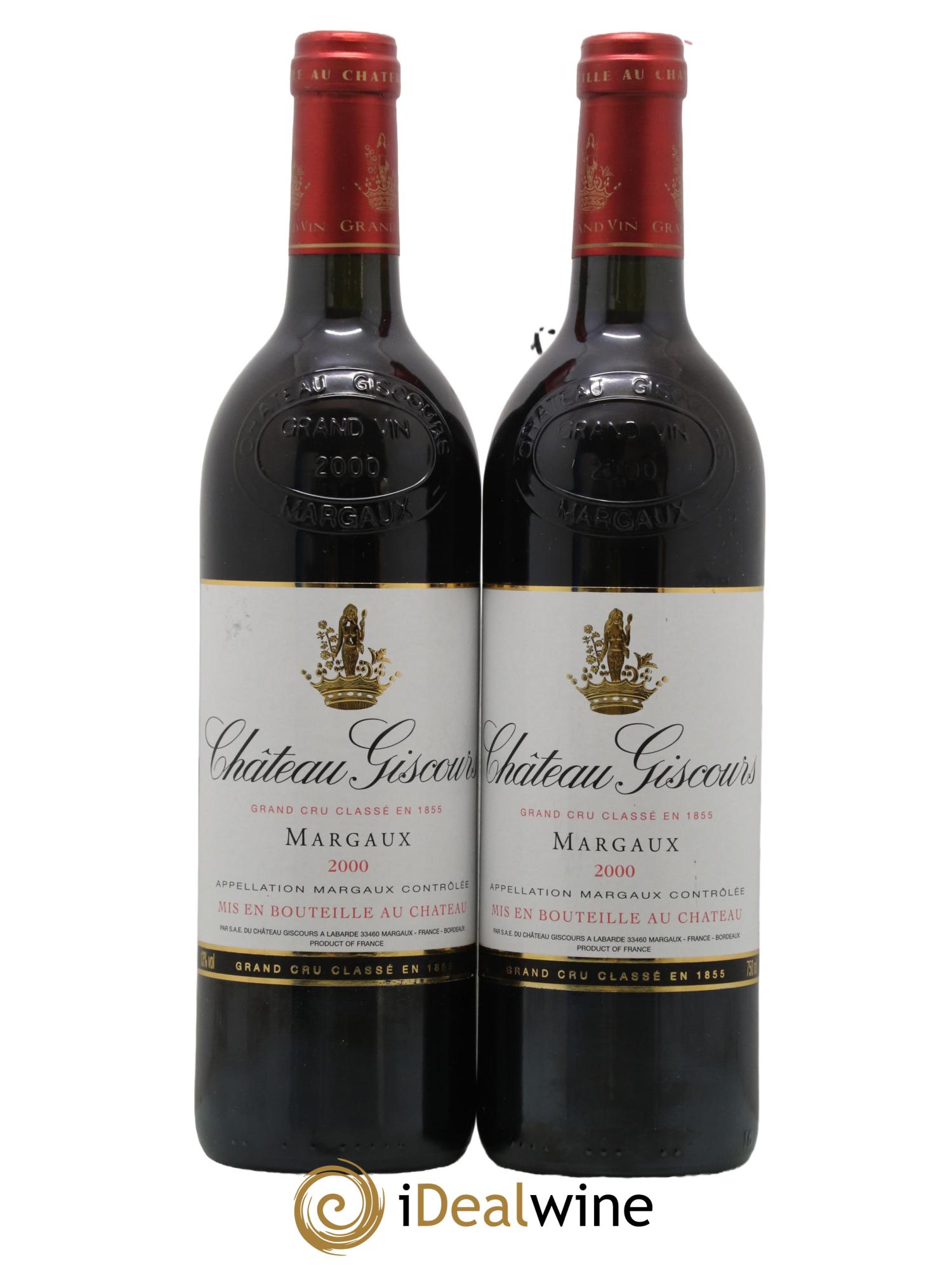 Château Giscours 3ème Grand Cru Classé 2000 - Lot de 2 bouteilles - 0