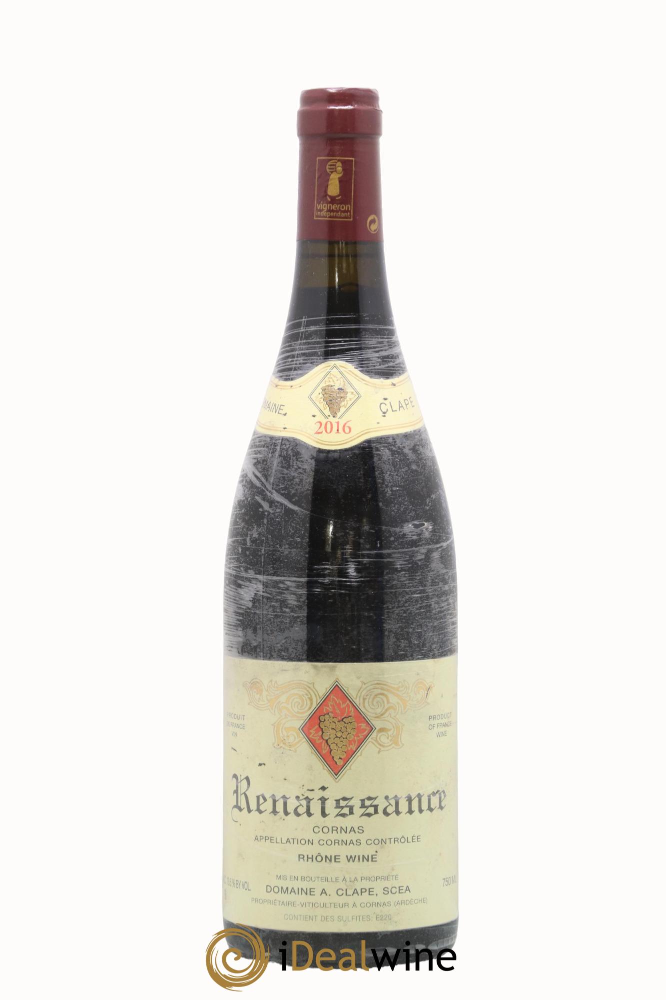 Cornas Renaissance Auguste Clape 2016 - Lot of 1 bottle - 0
