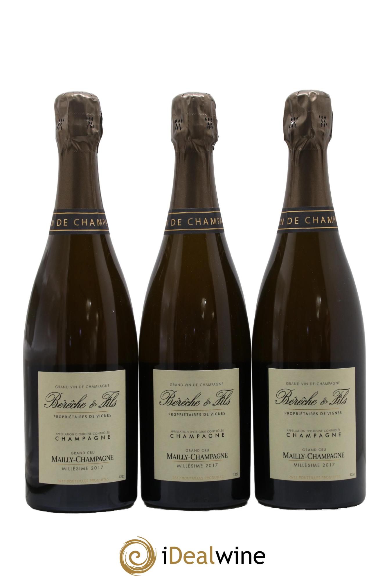 Mailly-Champagne Grand Cru Extra-Brut Bérêche et Fils 2017 - Lot de 3 bouteilles - 0