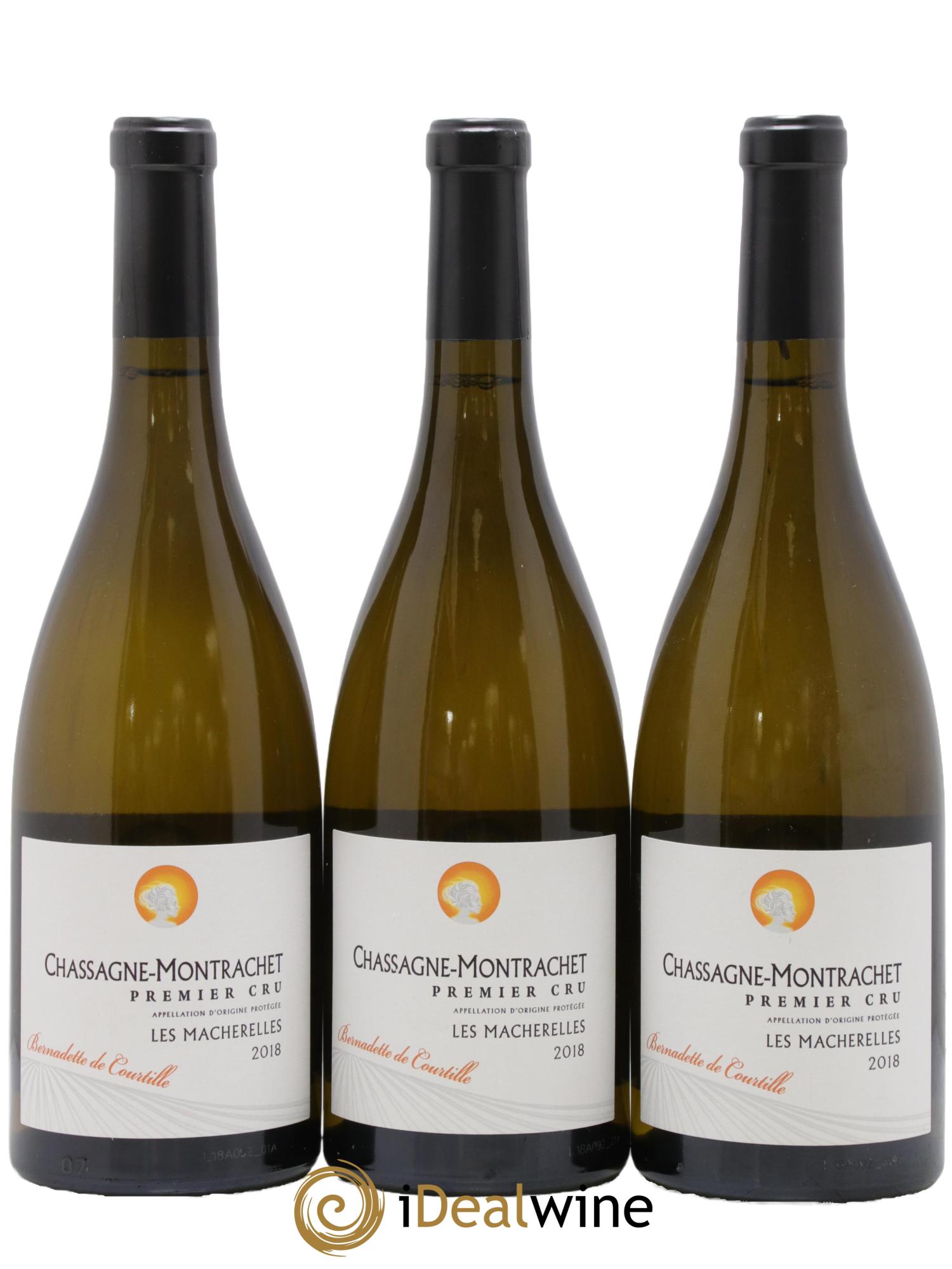 Chassagne-Montrachet 1er Cru Les Macherelles Courtille 2018 - Posten von 3 Flaschen - 0