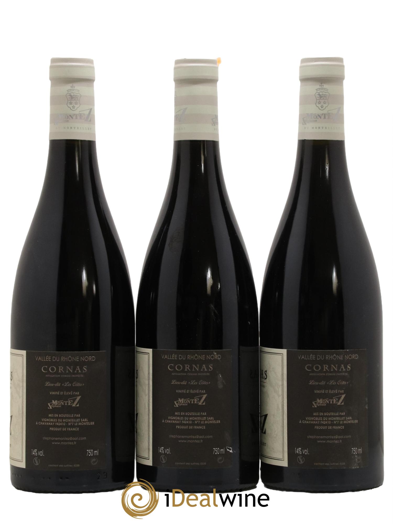 Cornas Les Cotes Domaine Montez 2017 - Lot de 3 bouteilles - 1