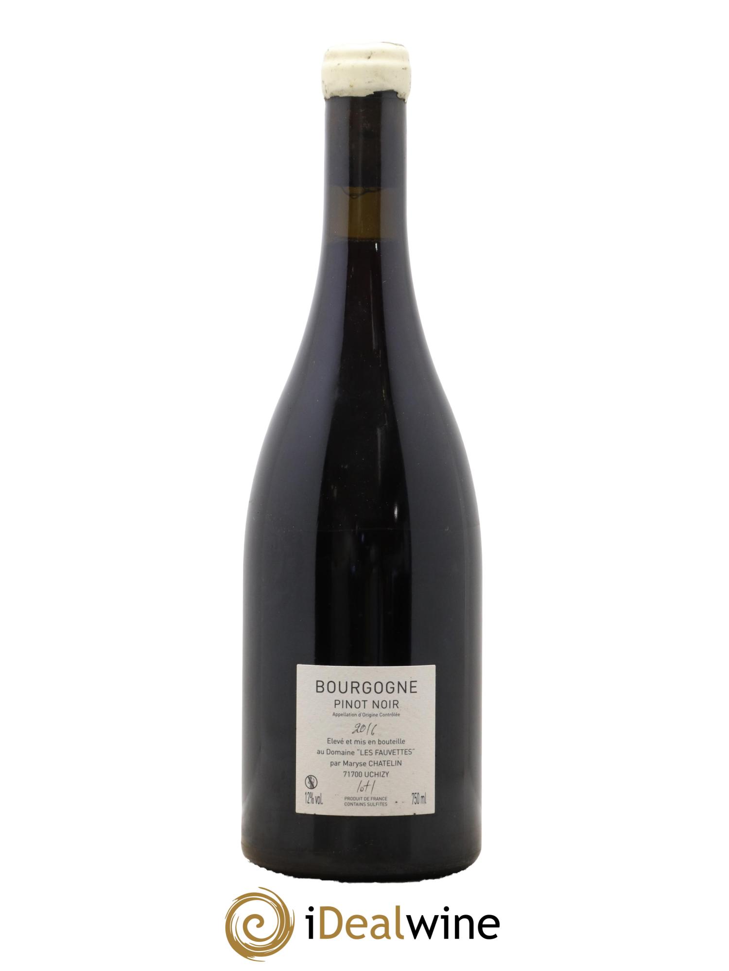 Bourgogne De L'Aube À L'Aube Les Fauvettes (Domaine) 2016 - Lot de 1 bouteille - 1