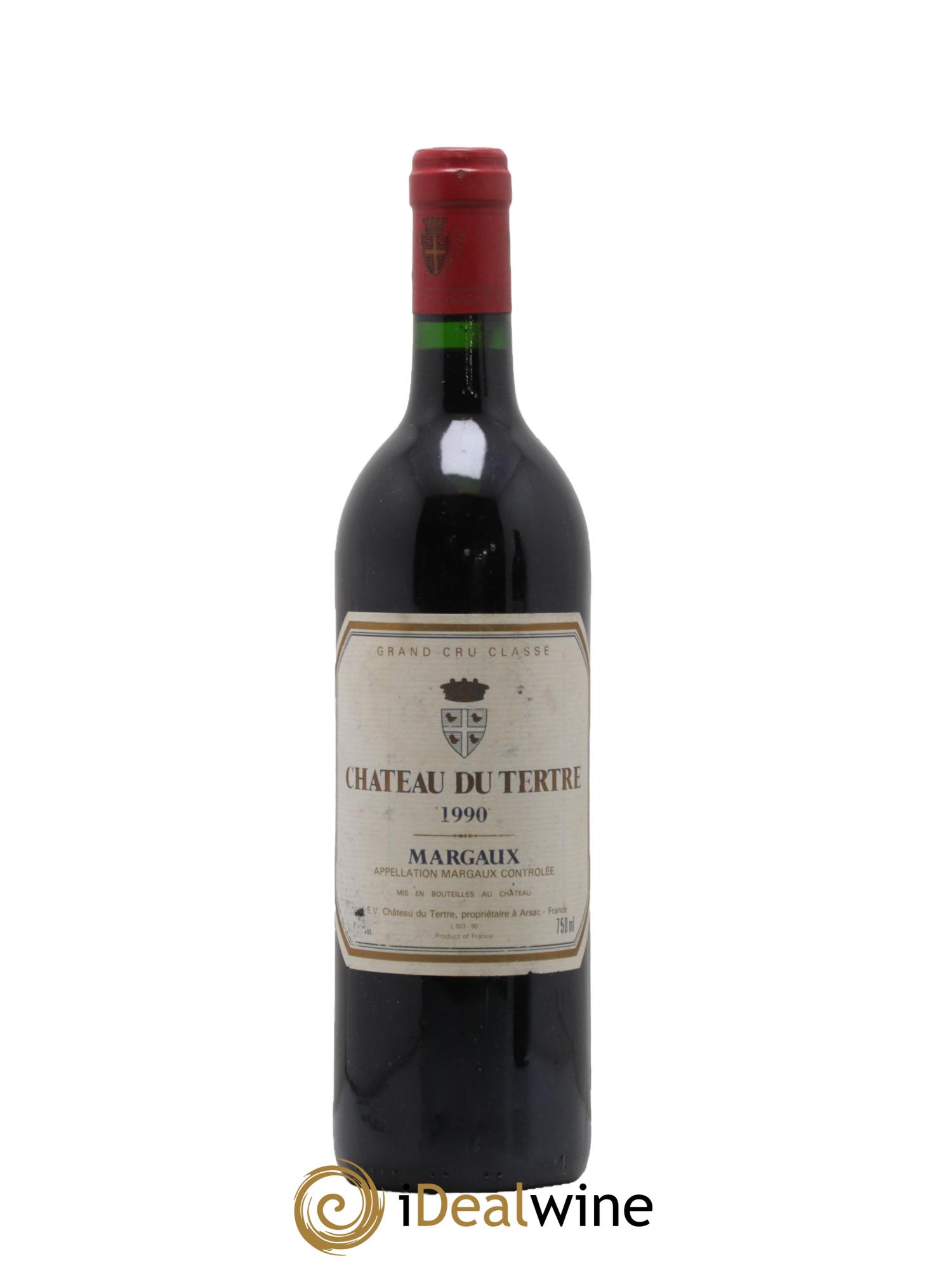 Château du Tertre 5ème Grand Cru Classé 1990 - Lot de 1 bouteille - 0