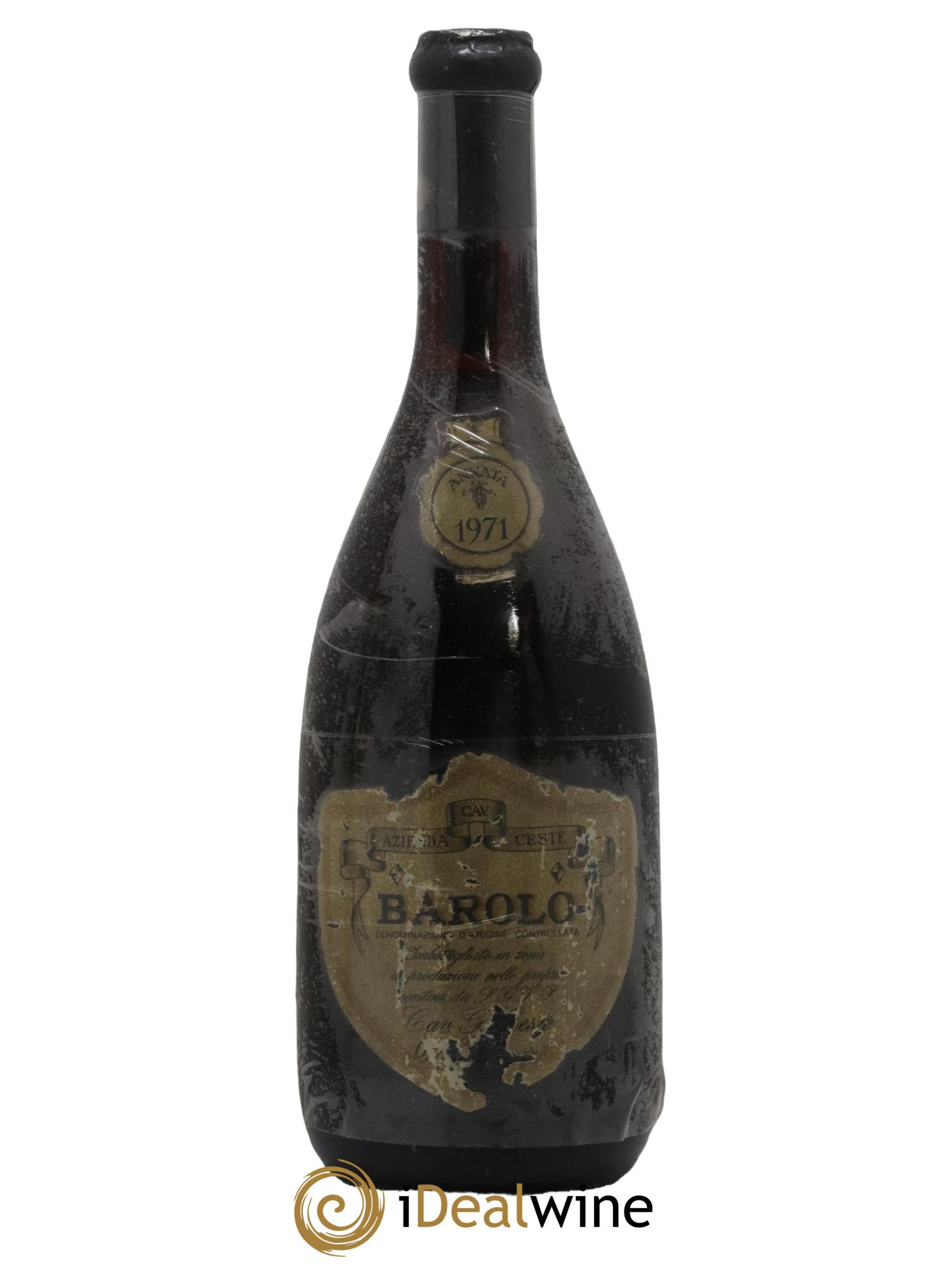 Barolo Cavaglier Ceste 1971 - Lot de 1 bouteille - 0