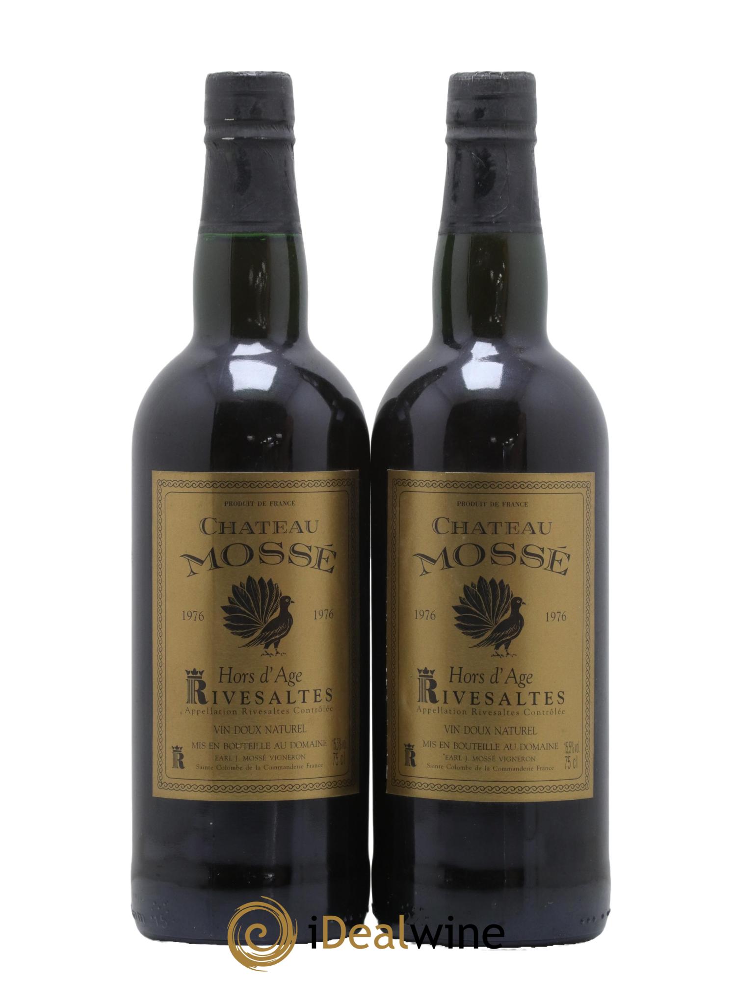 Rivesaltes Hors d Age Chateau Mosse 1976 - Posten von 2 Flaschen - 0