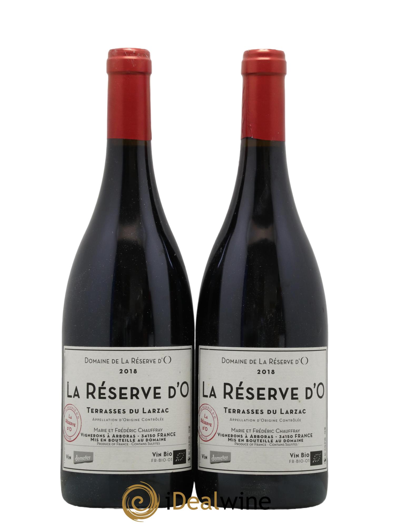 Languedoc La Reserve d O Domaine de la Reserve d O 2018 - Lot de 2 bouteilles - 0