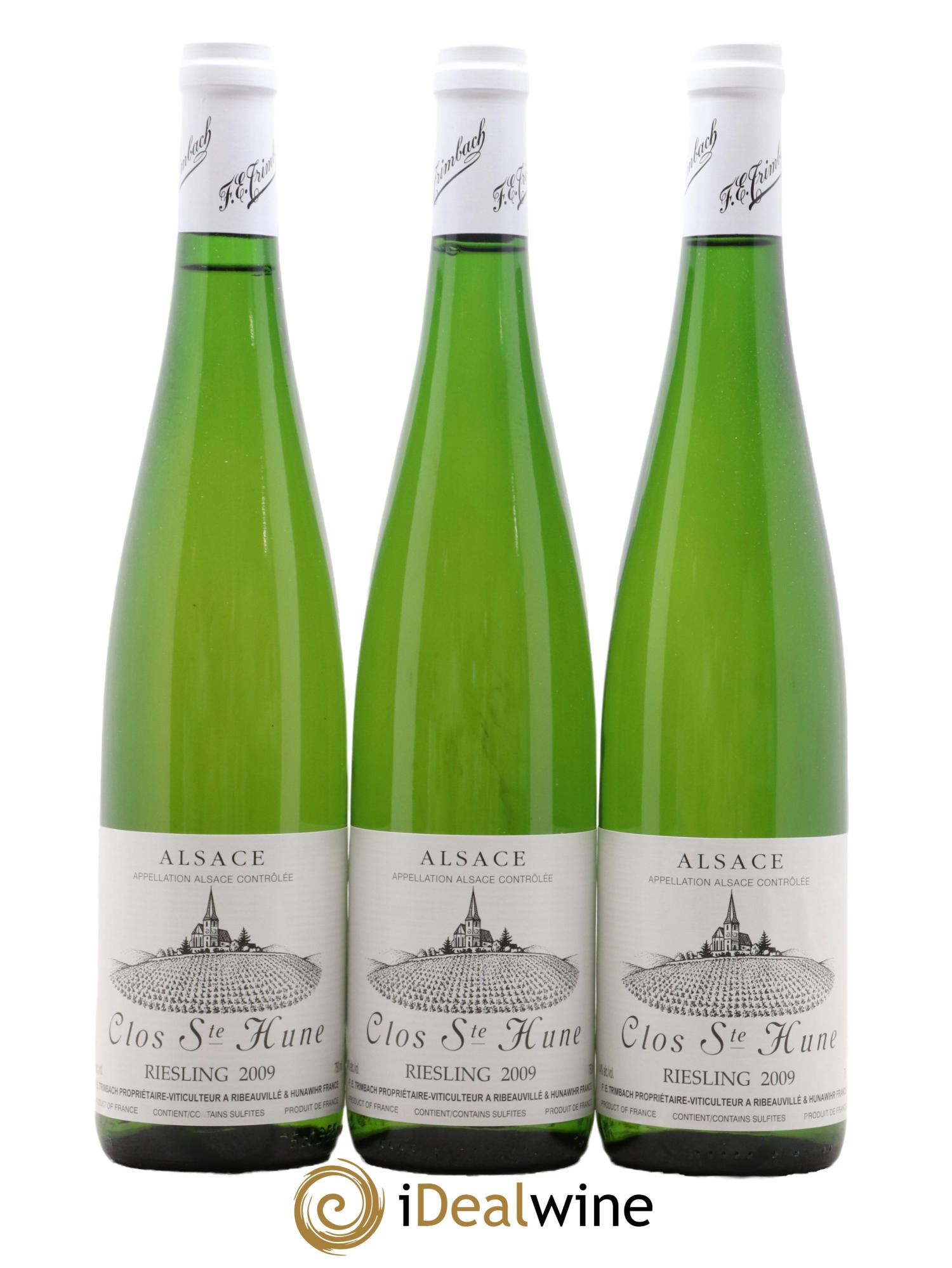 Alsace Riesling Clos Sainte-Hune Trimbach (Domaine) 2009 - Lot de 3 bouteilles - 0