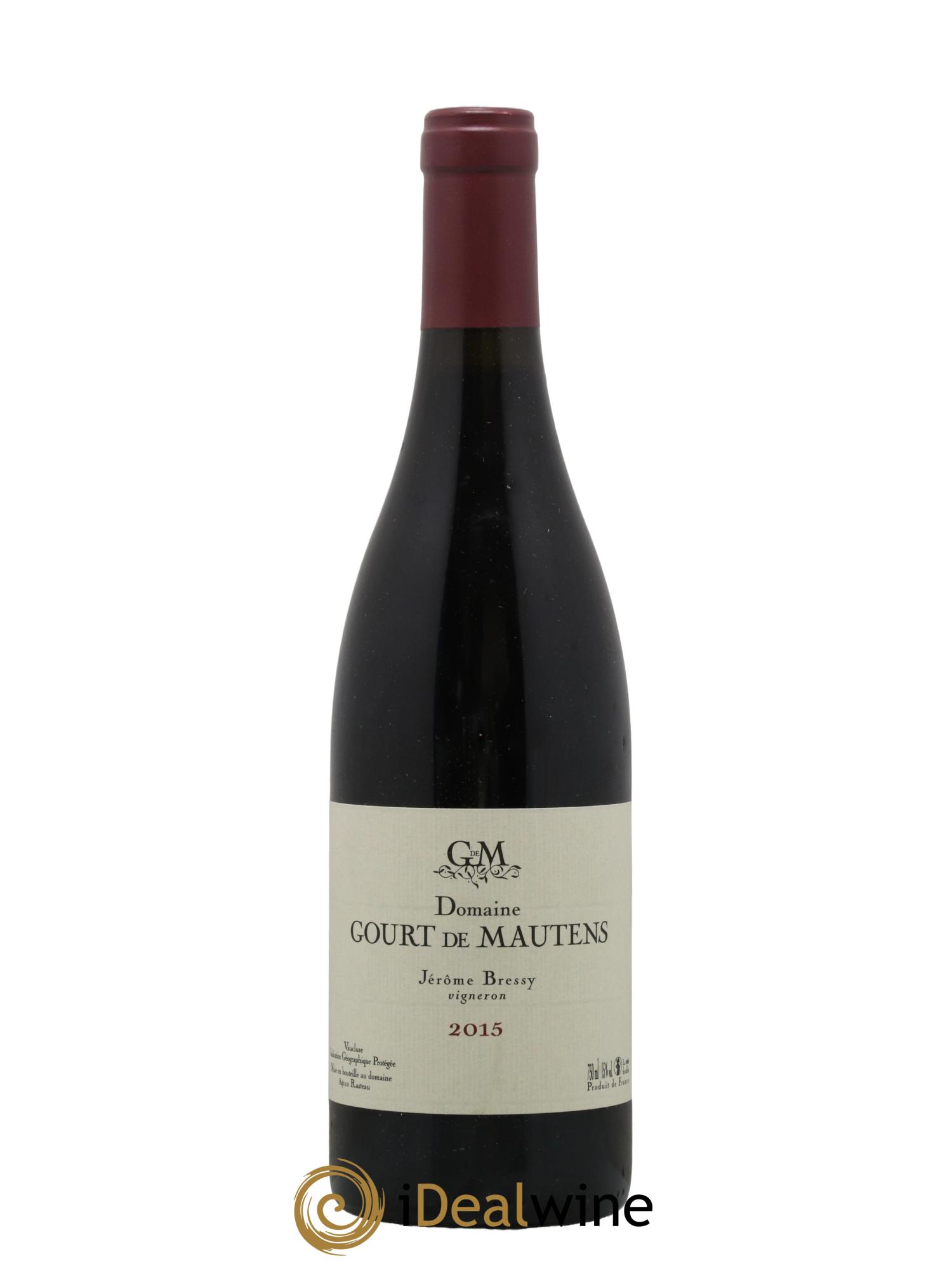 Vaucluse (Vin de Pays de Vaucluse) Domaine Gourt de Mautens - Jérôme Bressy 2015 - Lot de 1 bouteille - 0