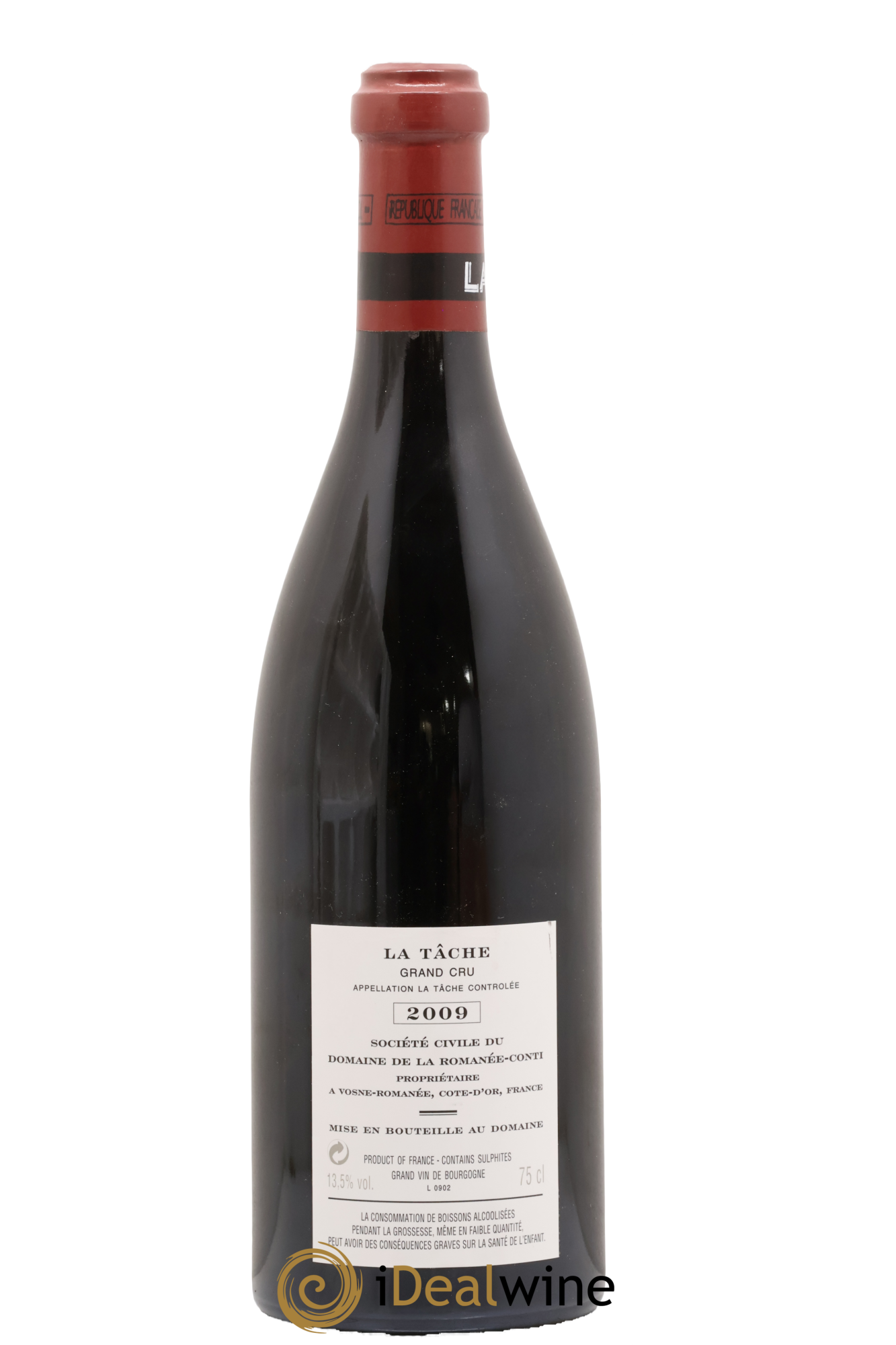 La Tâche Grand Cru Domaine de la Romanée-Conti 2009 - Lot de 1 bouteille - 1