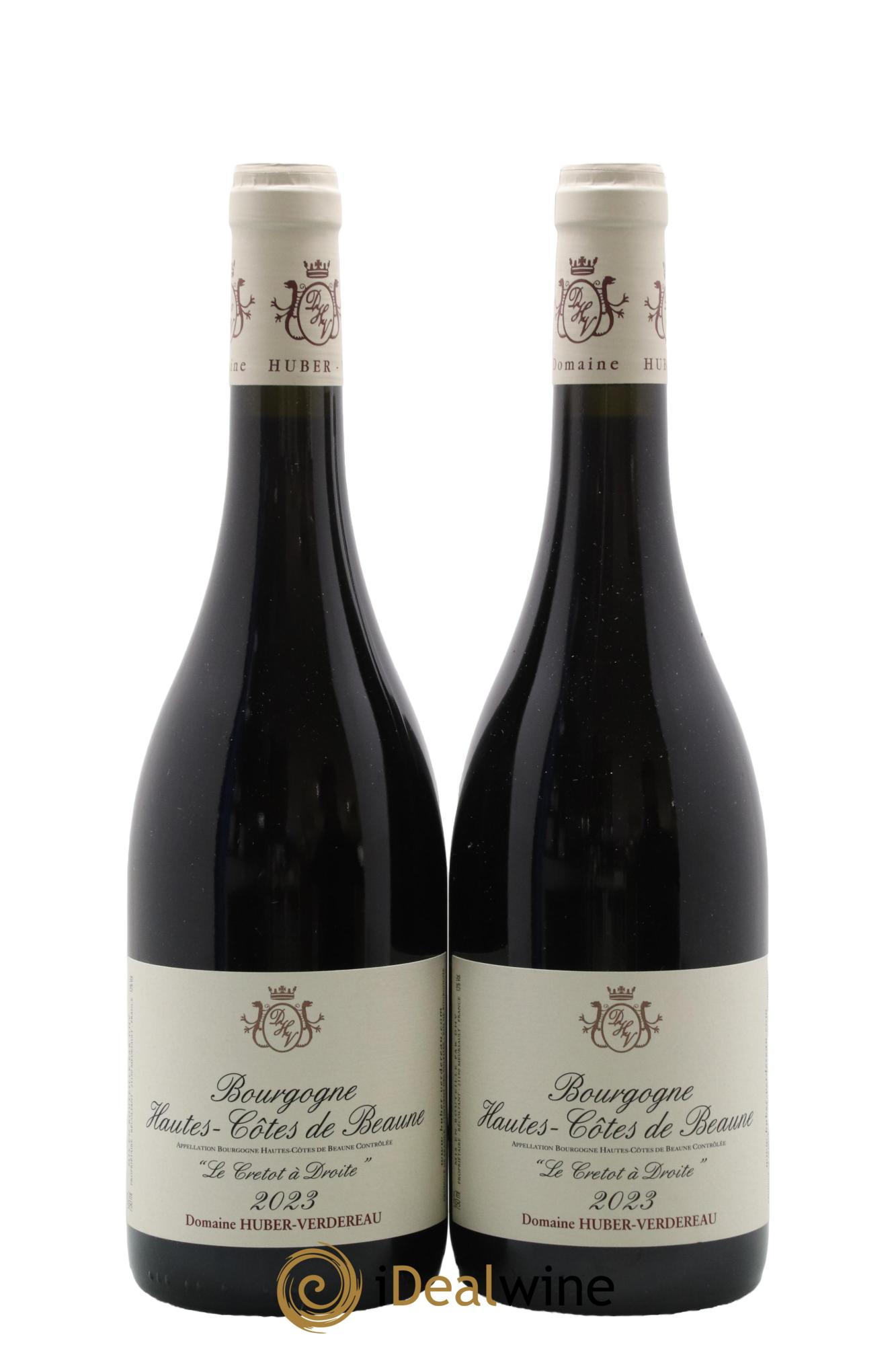 Hautes-Côtes de Beaune Le Cretot à Droite Domaine Huber-Verdereau 2023 - Lot de 2 bouteilles - 0
