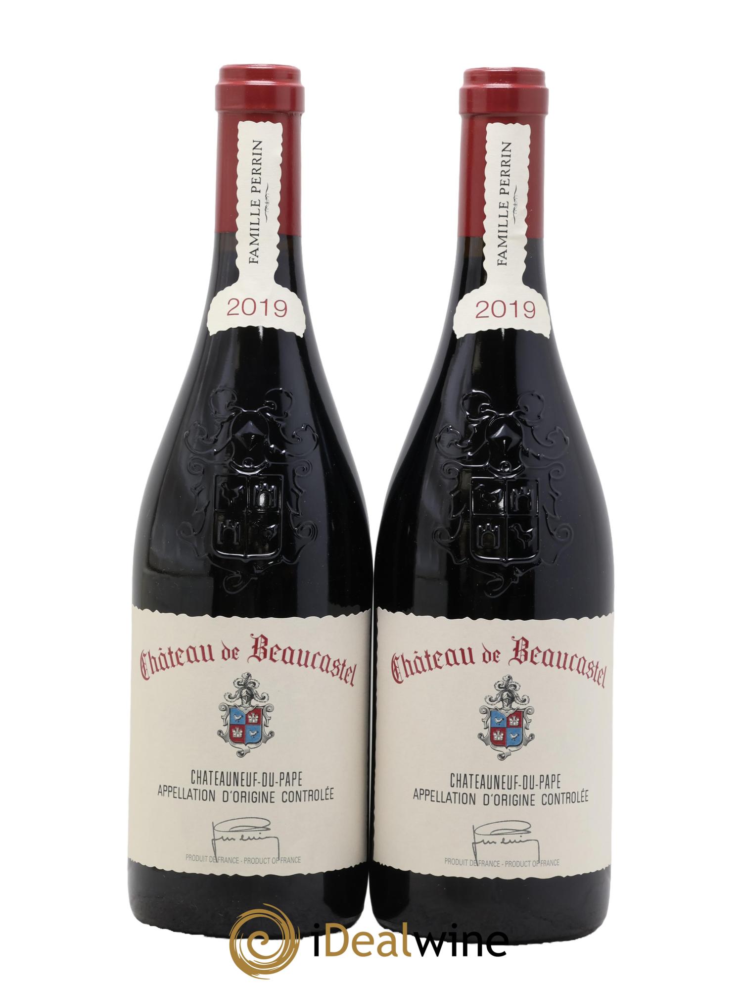 Châteauneuf-du-Pape Château de Beaucastel Famille Perrin 2019 - Posten von 2 Flaschen - 0