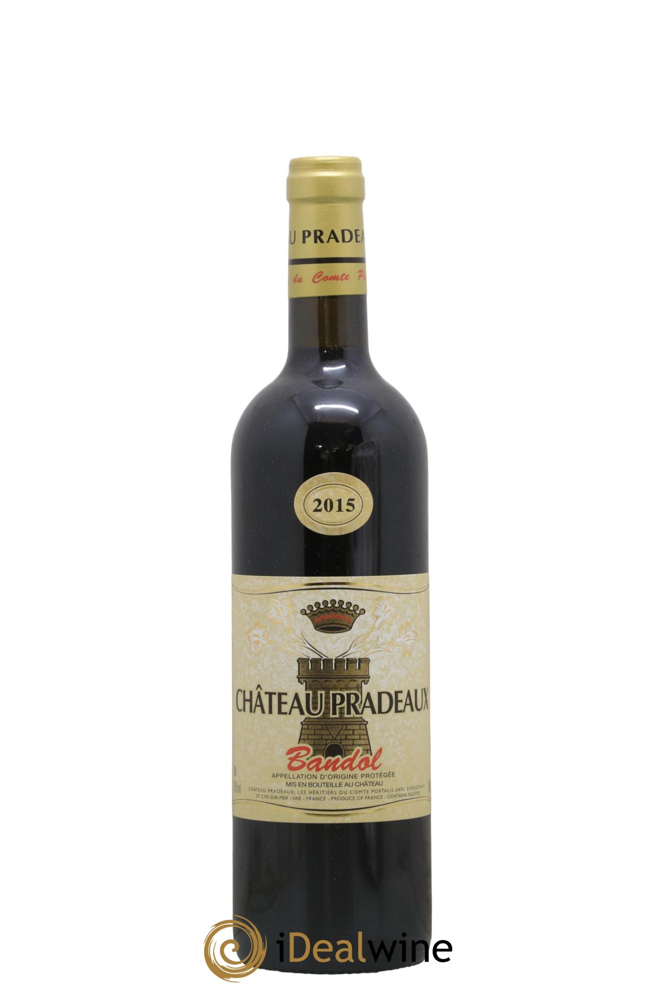 Bandol Château Pradeaux Famille Portalis 2015 - Lot de 1 bouteille - 0
