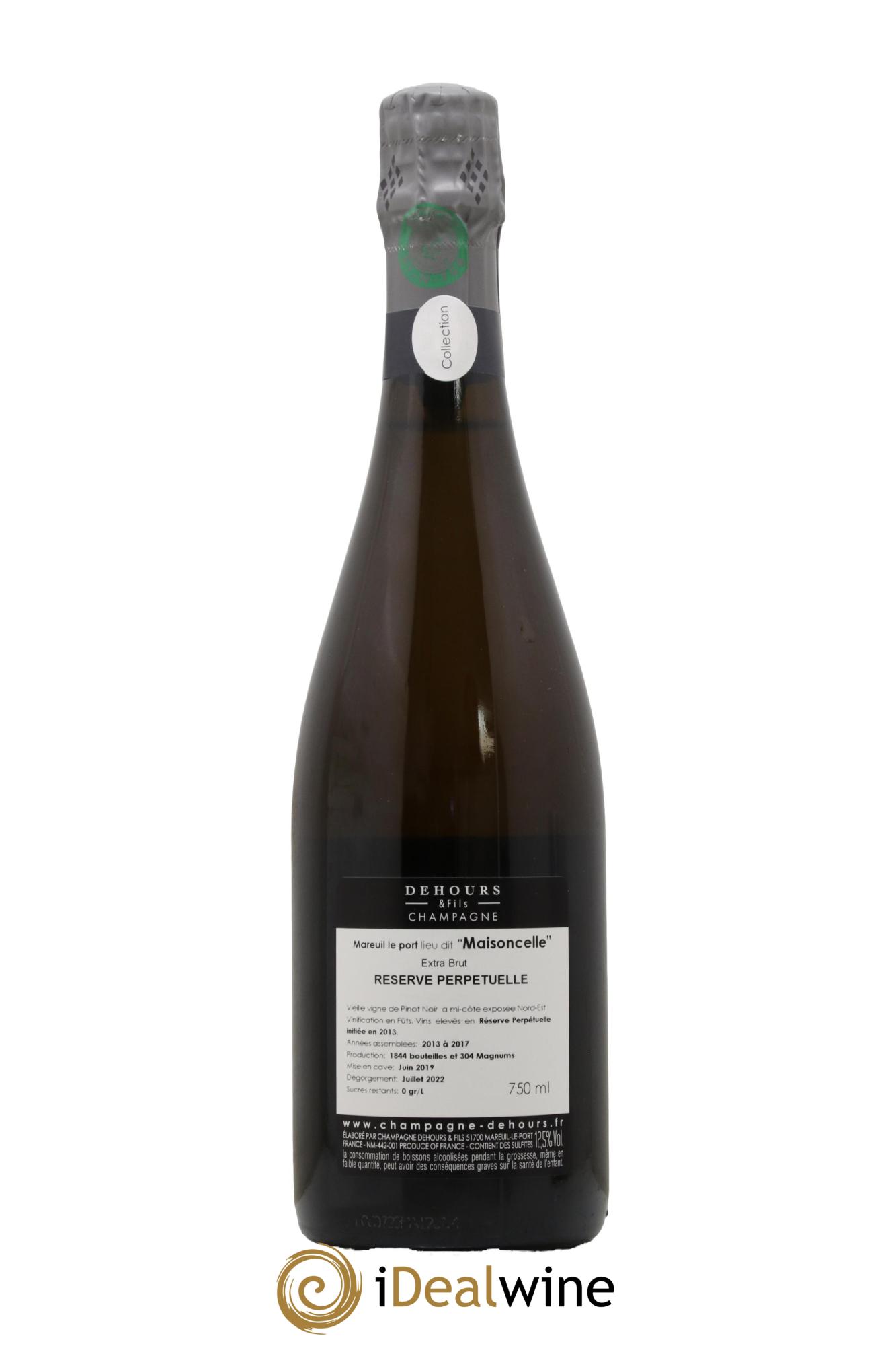 Extra-Brut Maisoncelle Dehours & Fils Reserve Perpetuelle - Lotto di 1 bottiglia - 1