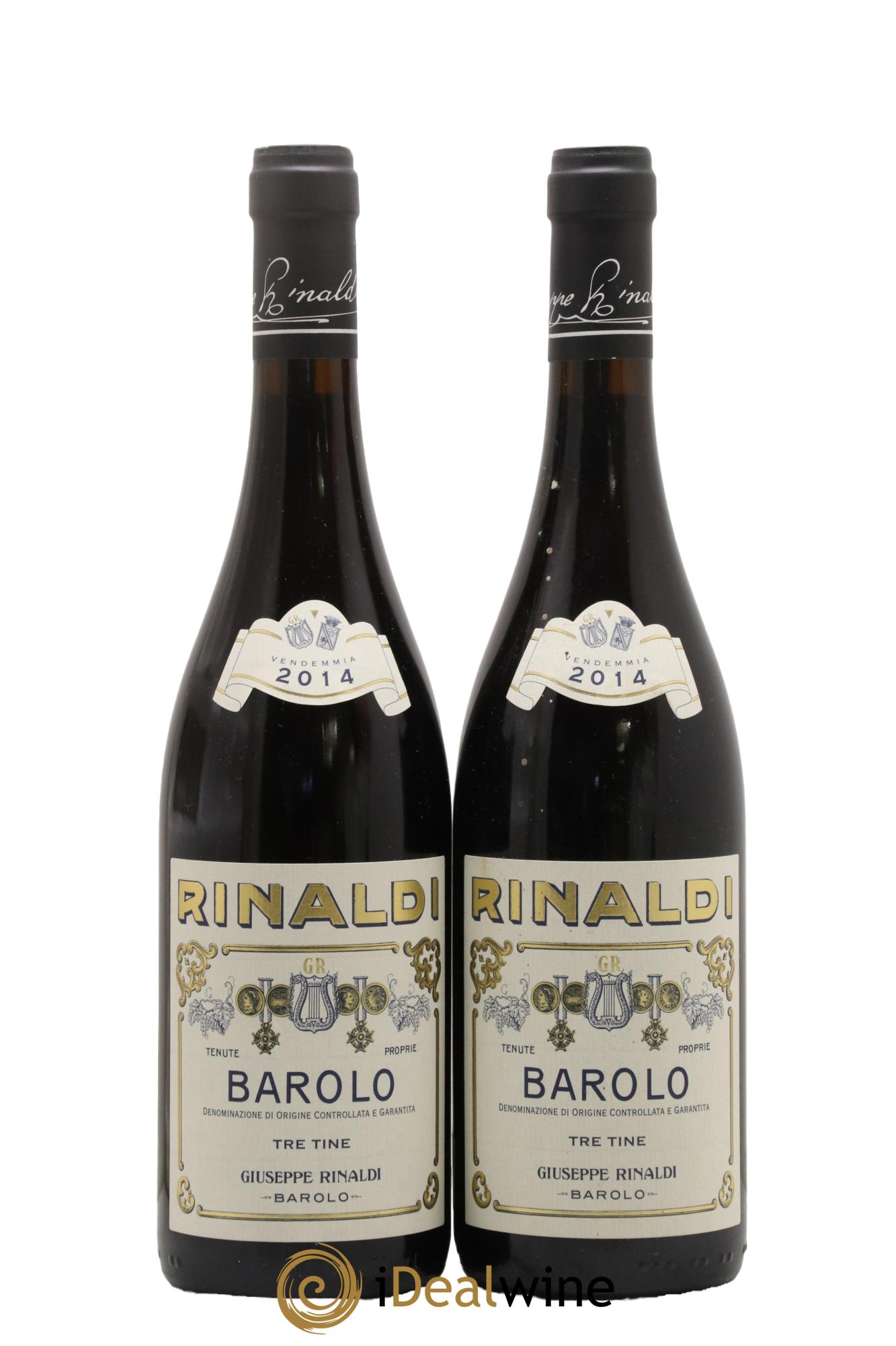 Barolo DOCG Tre Tine Giuseppe Rinaldi 2014 - Posten von 2 Flaschen - 0