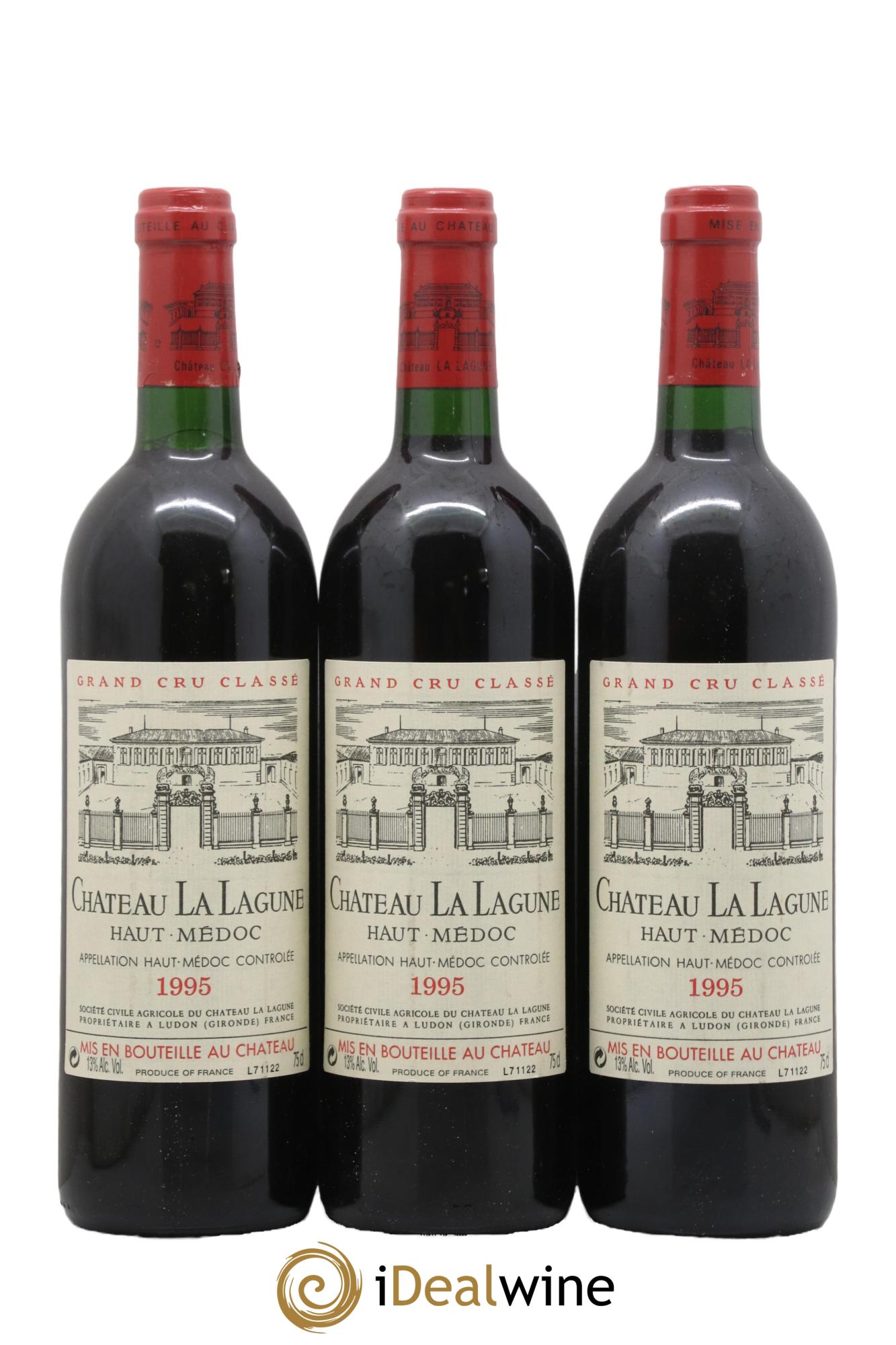 Château la Lagune 3ème Grand Cru Classé 1995 - Lot de 3 bouteilles - 0