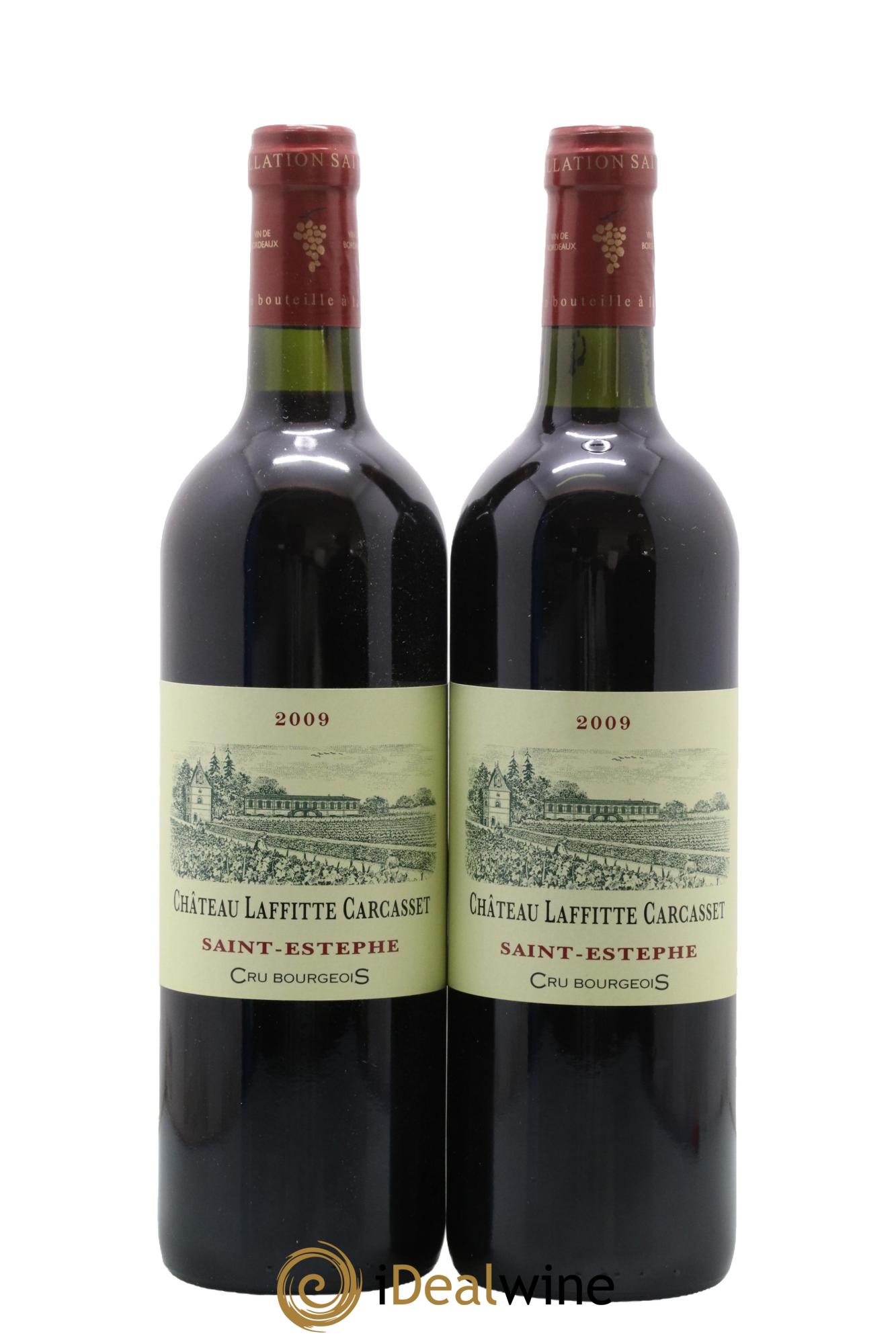 Château Laffitte Carcasset Cru Bourgeois 2009 - Lot de 2 bouteilles - 0