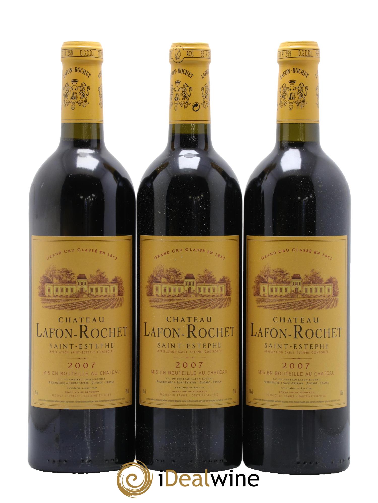 Château Lafon Rochet 4ème Grand Cru Classé  2007 - Lotto di 6 bottiglie - 1