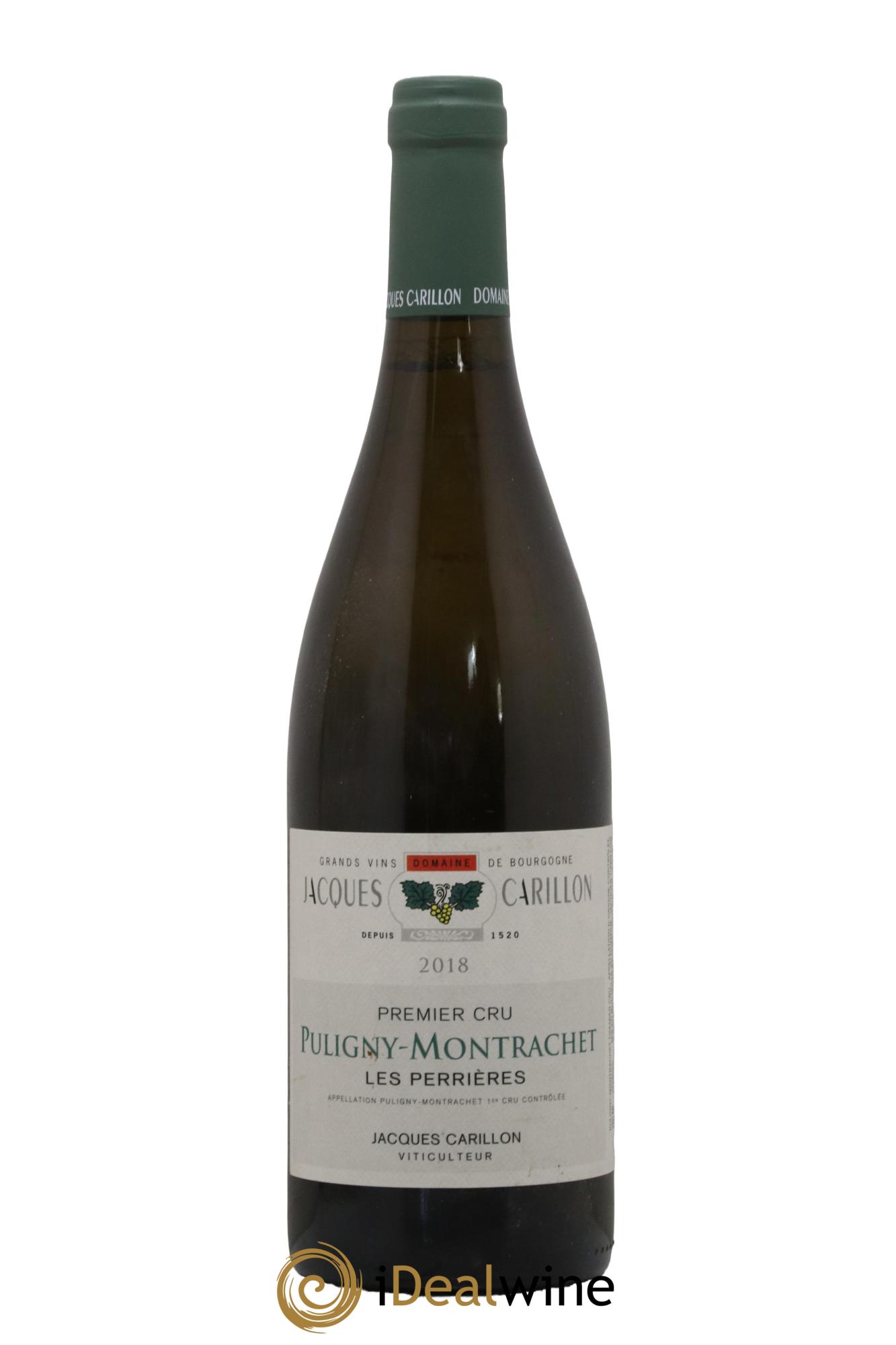 Puligny-Montrachet 1er Cru Les Perrières Jacques Carillon (Domaine) 2018 - Lot de 1 bouteille - 0