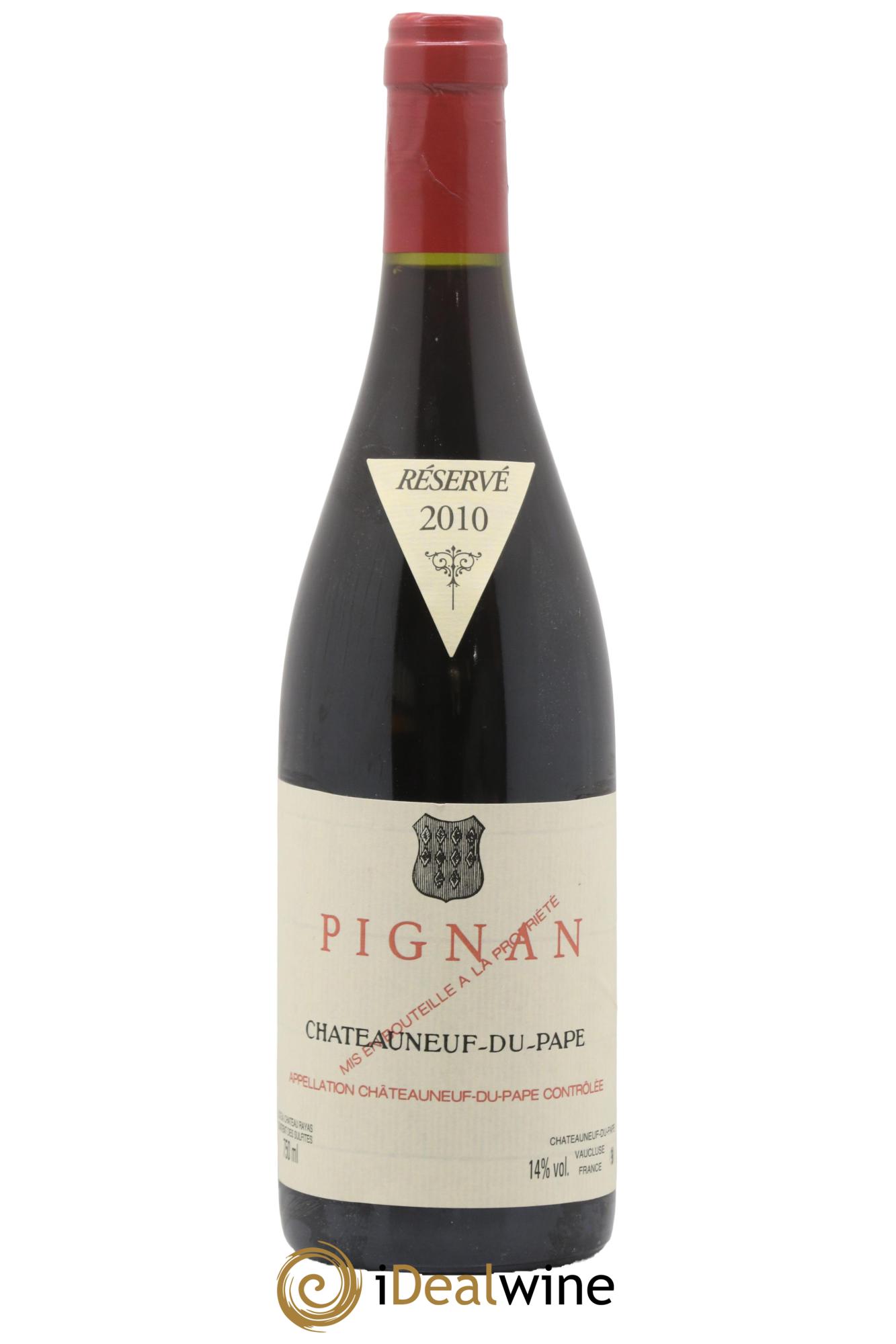 Châteauneuf-du-Pape Pignan Emmanuel Reynaud 2010 - Lot de 1 bouteille - 0