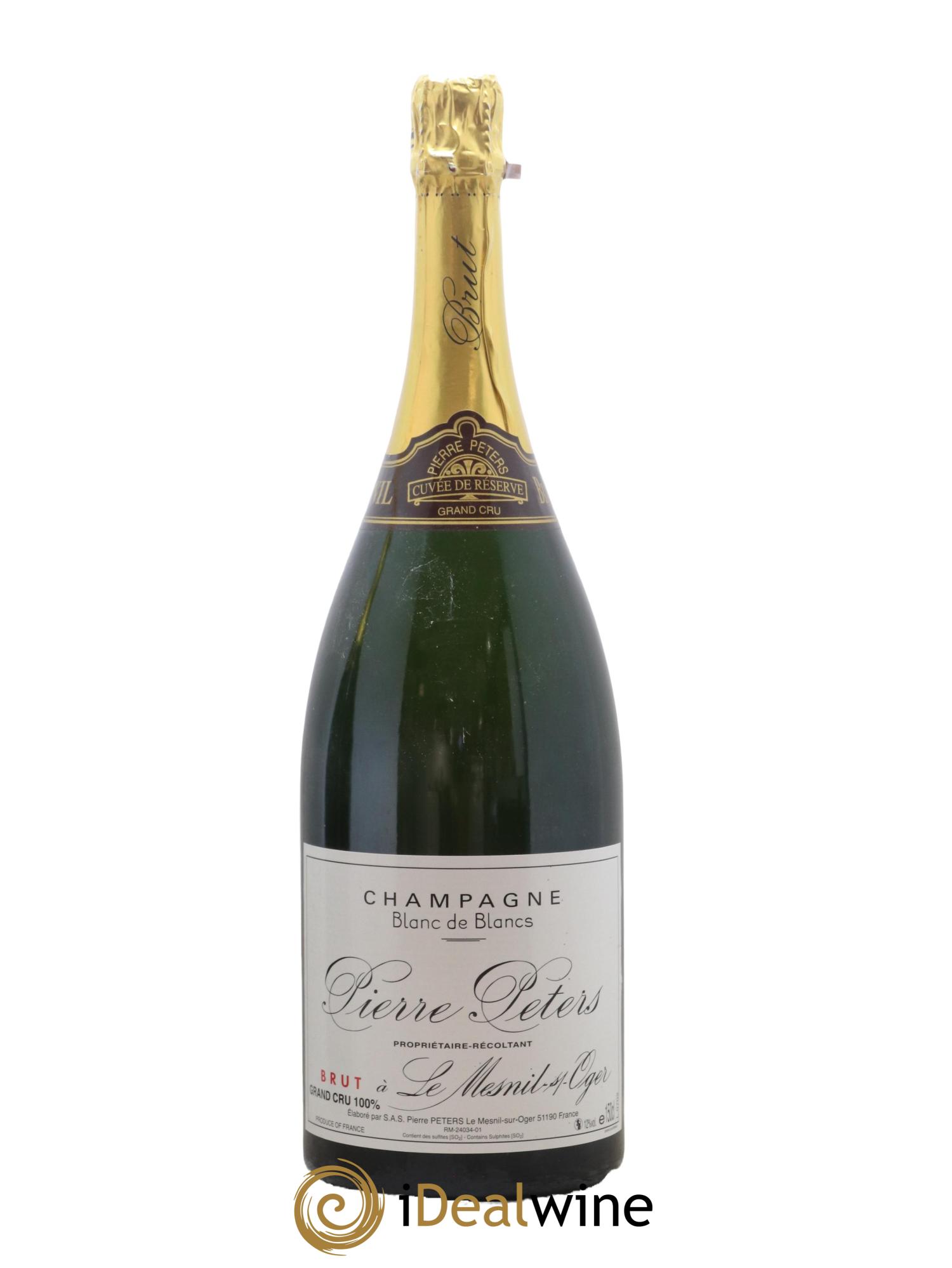 Blanc de Blancs Cuvée de Réserve Grand Cru Brut Pierre Péters - Lot de 1 magnum - 0
