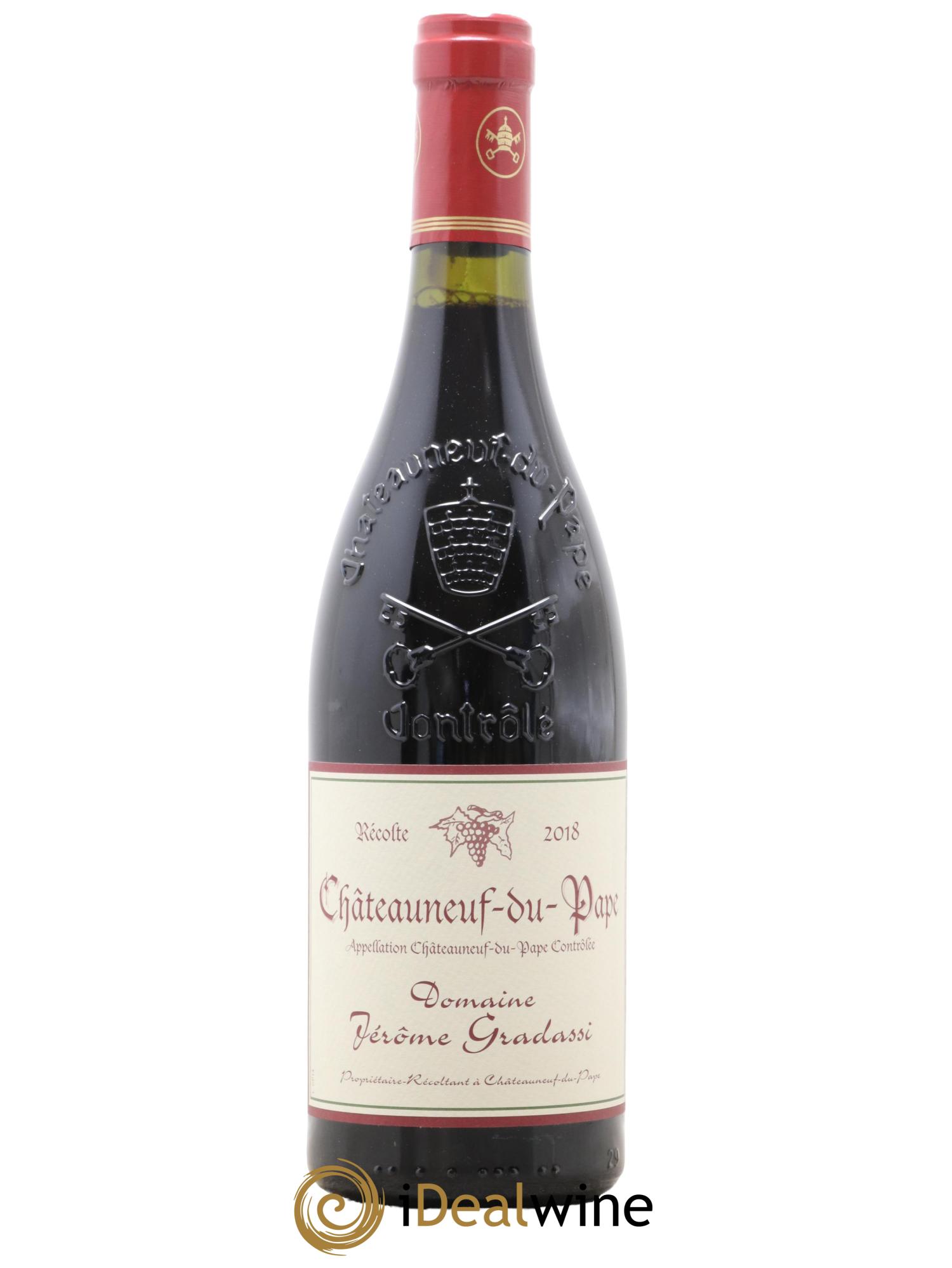 Châteauneuf-du-Pape Jérôme Gradassi 2018 - Lotto di 1 bottiglia - 0