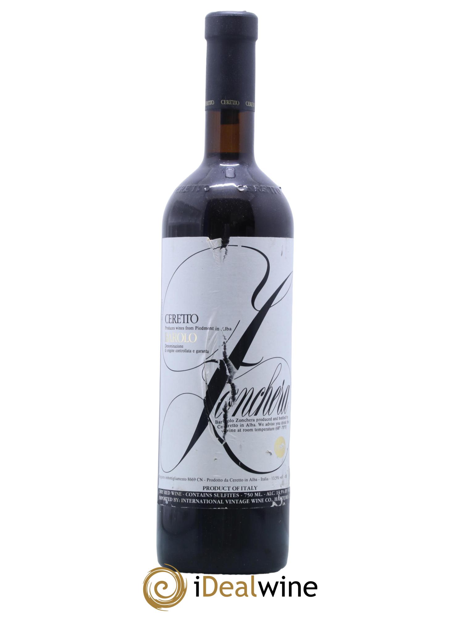 Barolo Fonchera Ceretto 1989 - Lot de 1 bouteille - 0