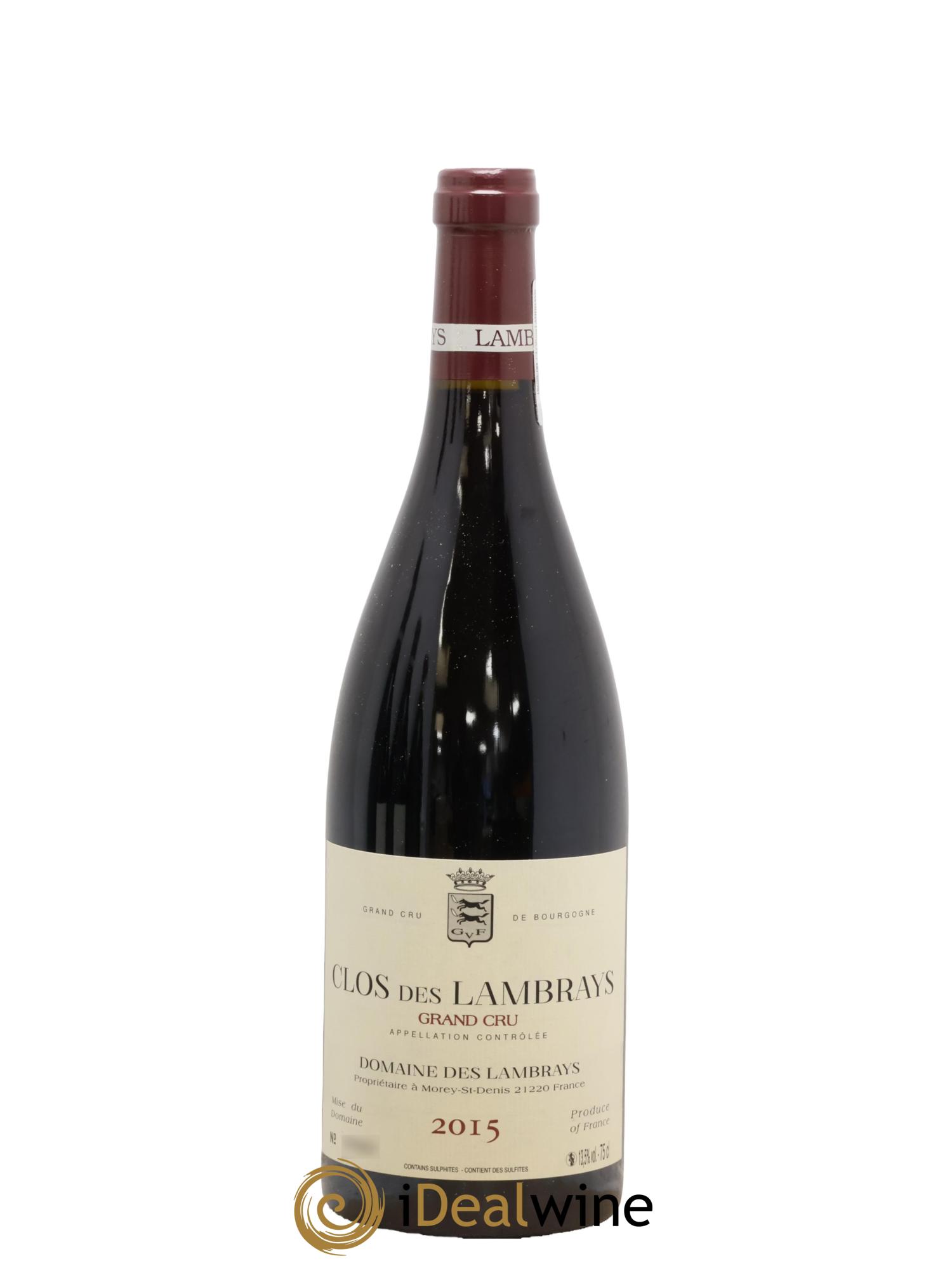 Clos des Lambrays Grand Cru Domaine des Lambrays 2015 - Lot de 1 bouteille - 0
