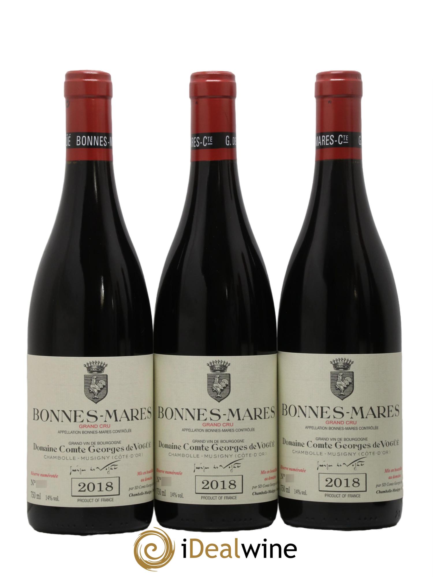 Bonnes-Mares Grand Cru Comte Georges de Vogüé 2018 - Lotto di 6 bottiglie - 1