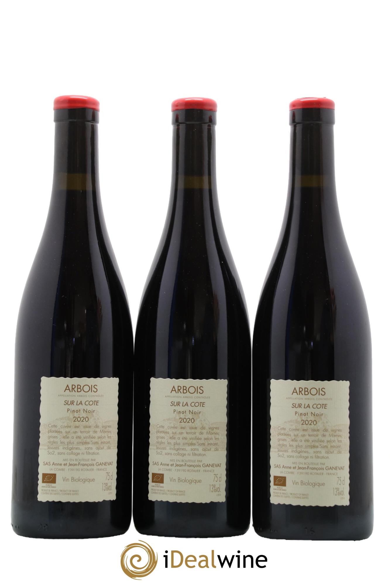Arbois Sur la Cote Anne et Jean François Ganevat 2020 - Lot de 3 bouteilles - 1