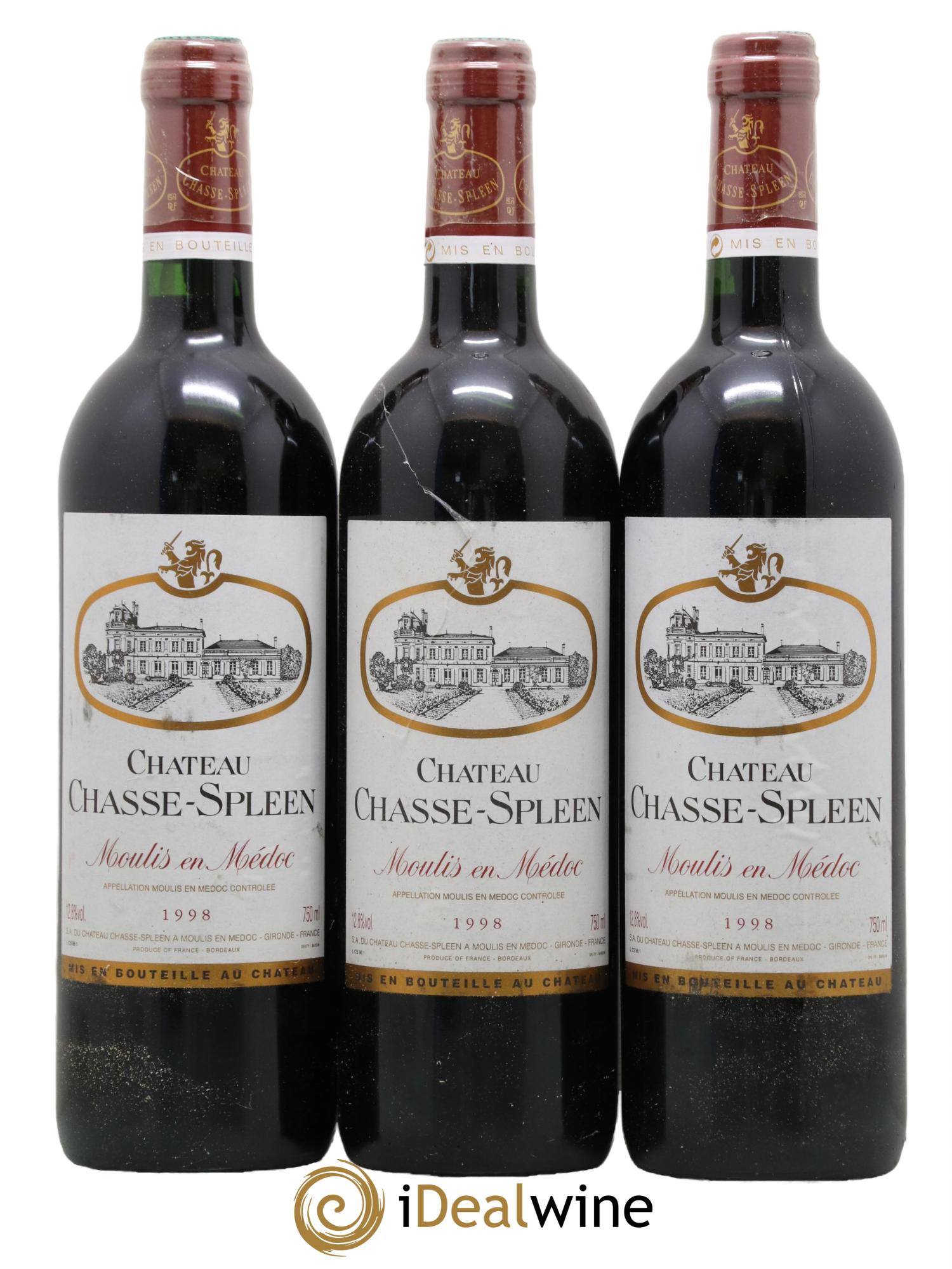Château Chasse Spleen 1998 - Lot de 6 bouteilles - 2