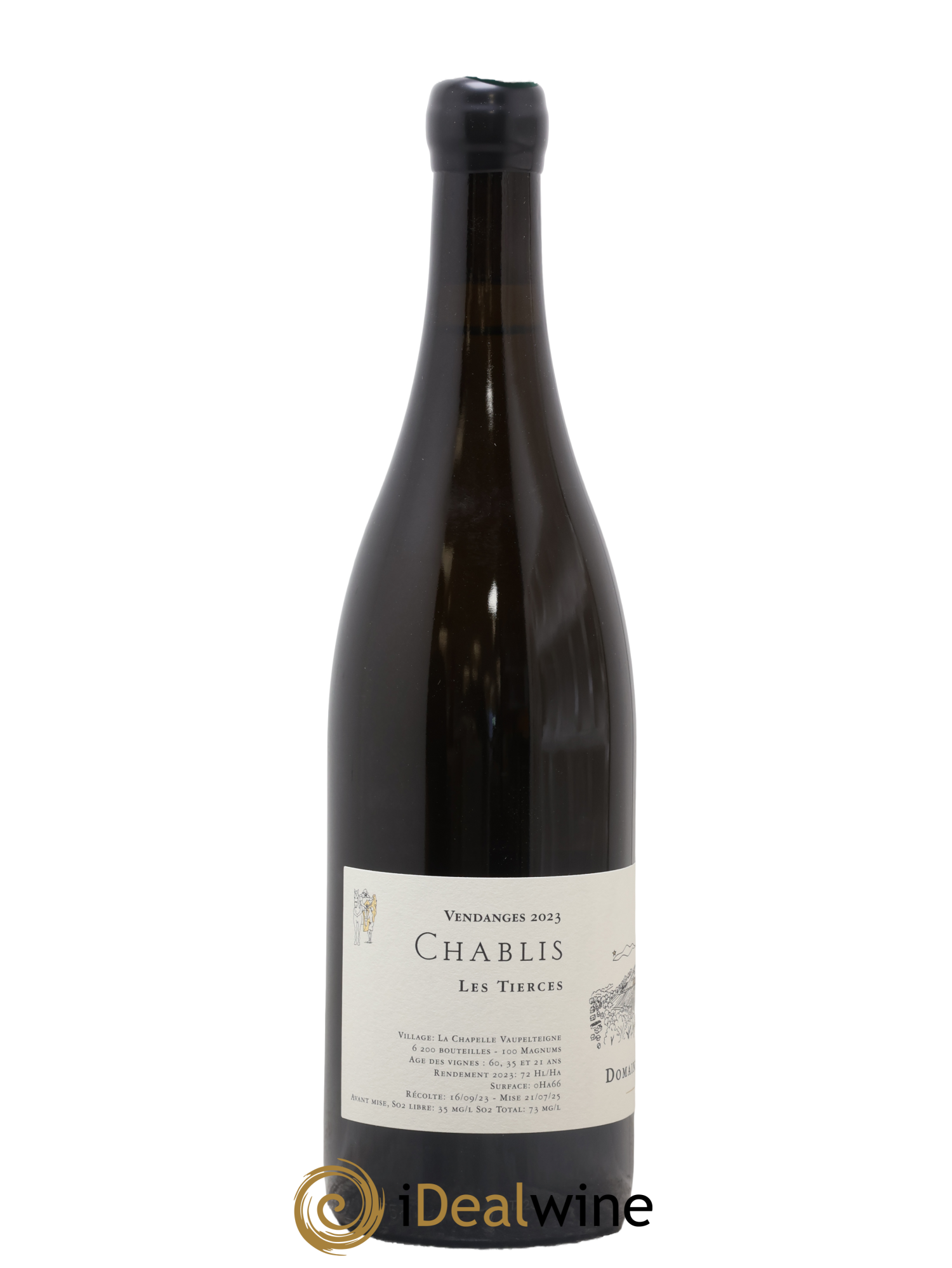 Chablis Les Tierces Jean Dauvissat 2023 - Lot de 1 bouteille - 1