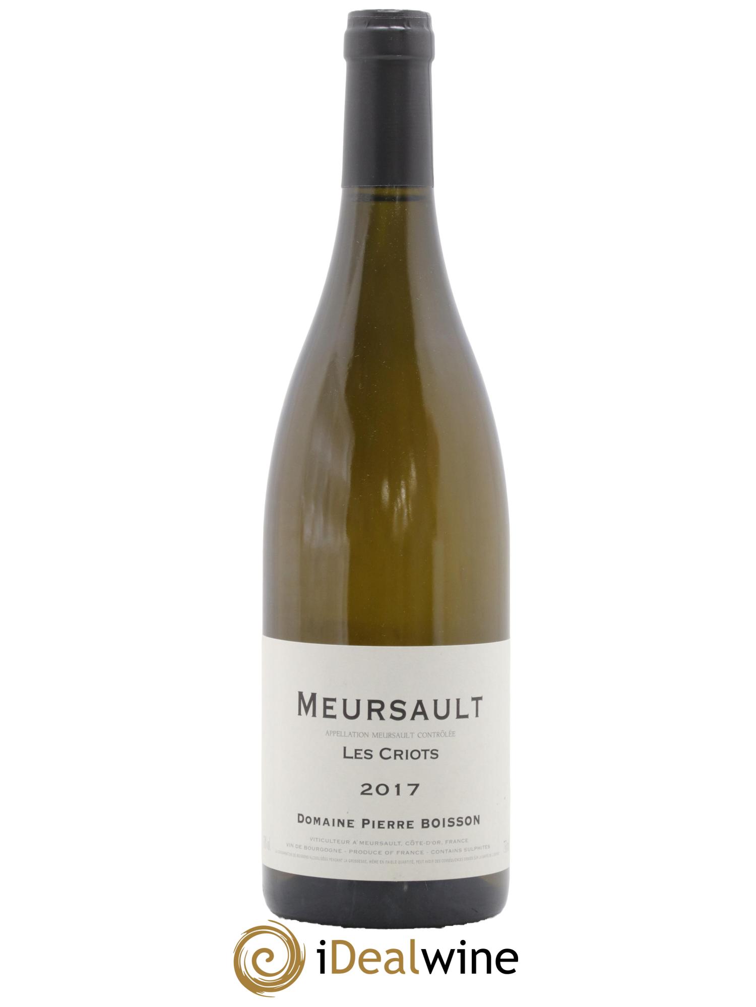 Meursault Les Criots Pierre Boisson (Domaine) 2017 - Posten von 1 Flasche - 0