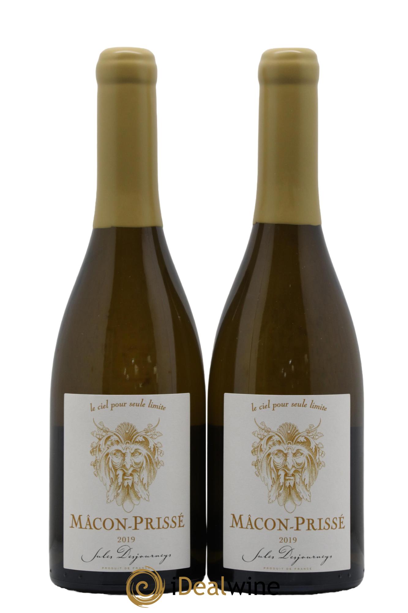 Mâcon Prissé En Chailloux J.Desjourneys 2019 - Lot de 2 bouteilles - 0