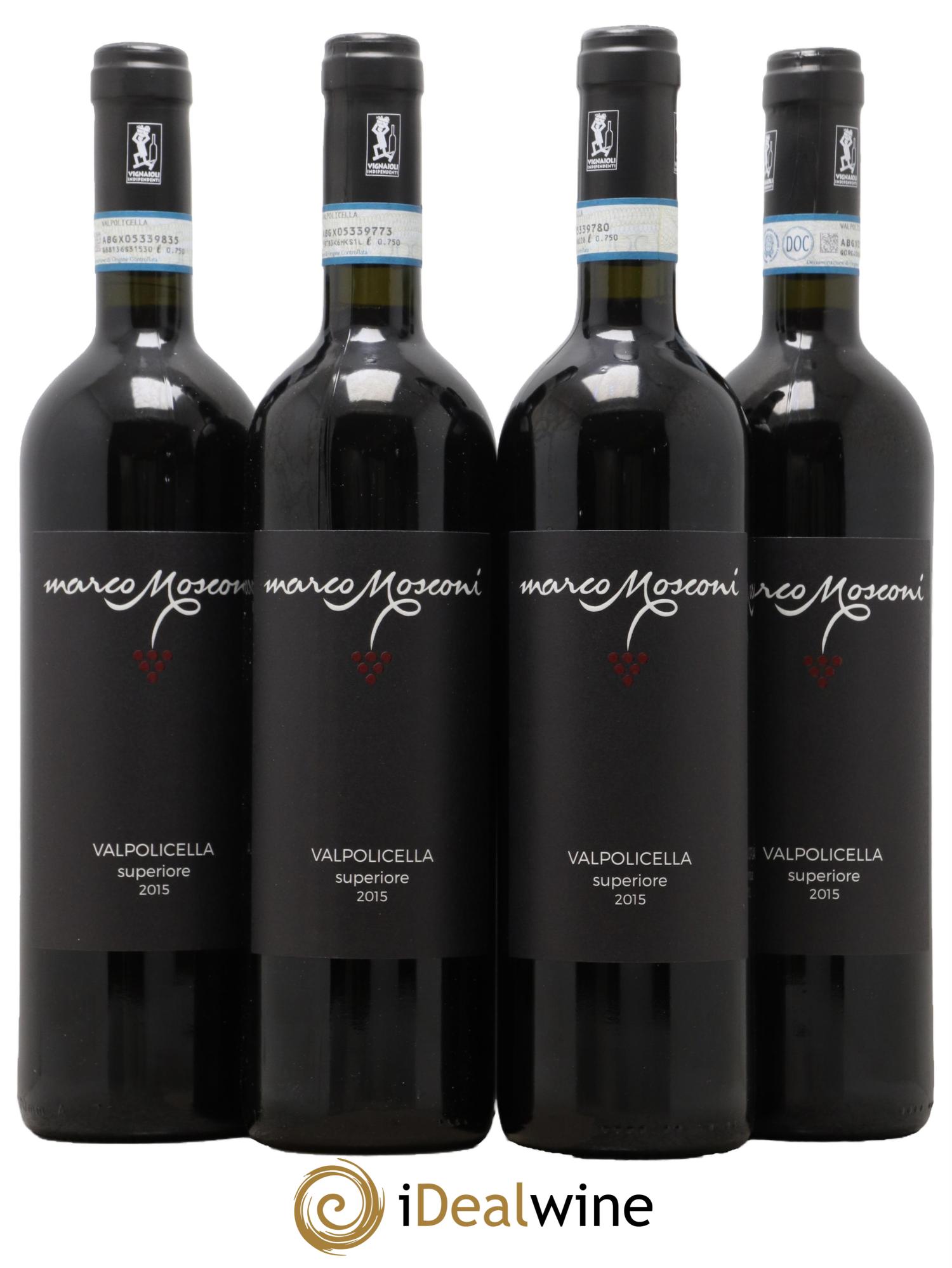 Vénétie Valpolicella superiore Marco Mosconi 2015 - Lot de 4 bouteilles - 0