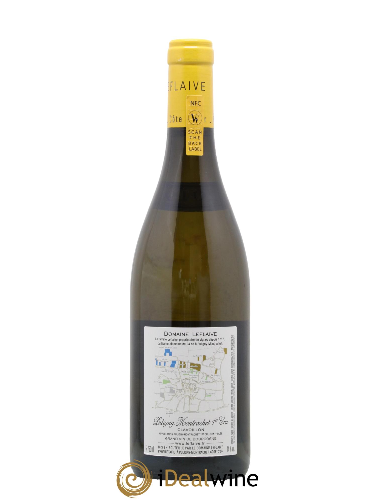 Puligny-Montrachet 1er Cru Clavoillon Leflaive (Domaine) 2019 - Lot de 1 bouteille - 1