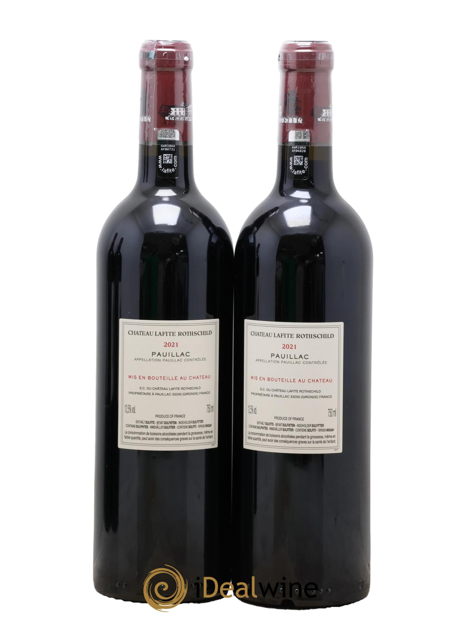Château Lafite Rothschild 1er Grand Cru Classé 2021 - Lotto di 2 bottiglie - 1