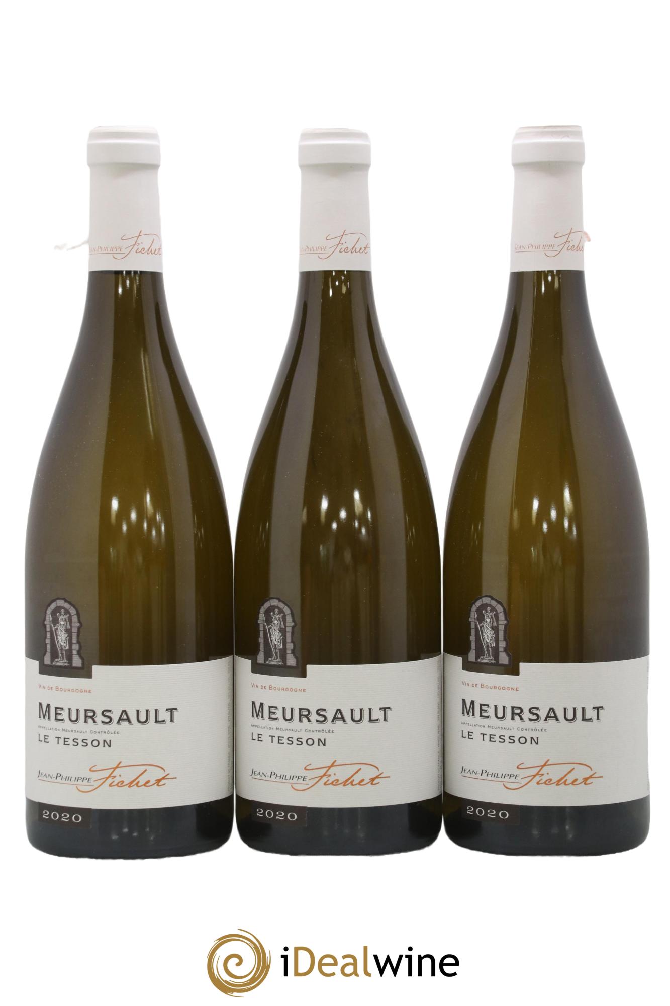 Meursault Les Tessons Jean-Philippe Fichet 2020 - Lot de 3 bouteilles - 0