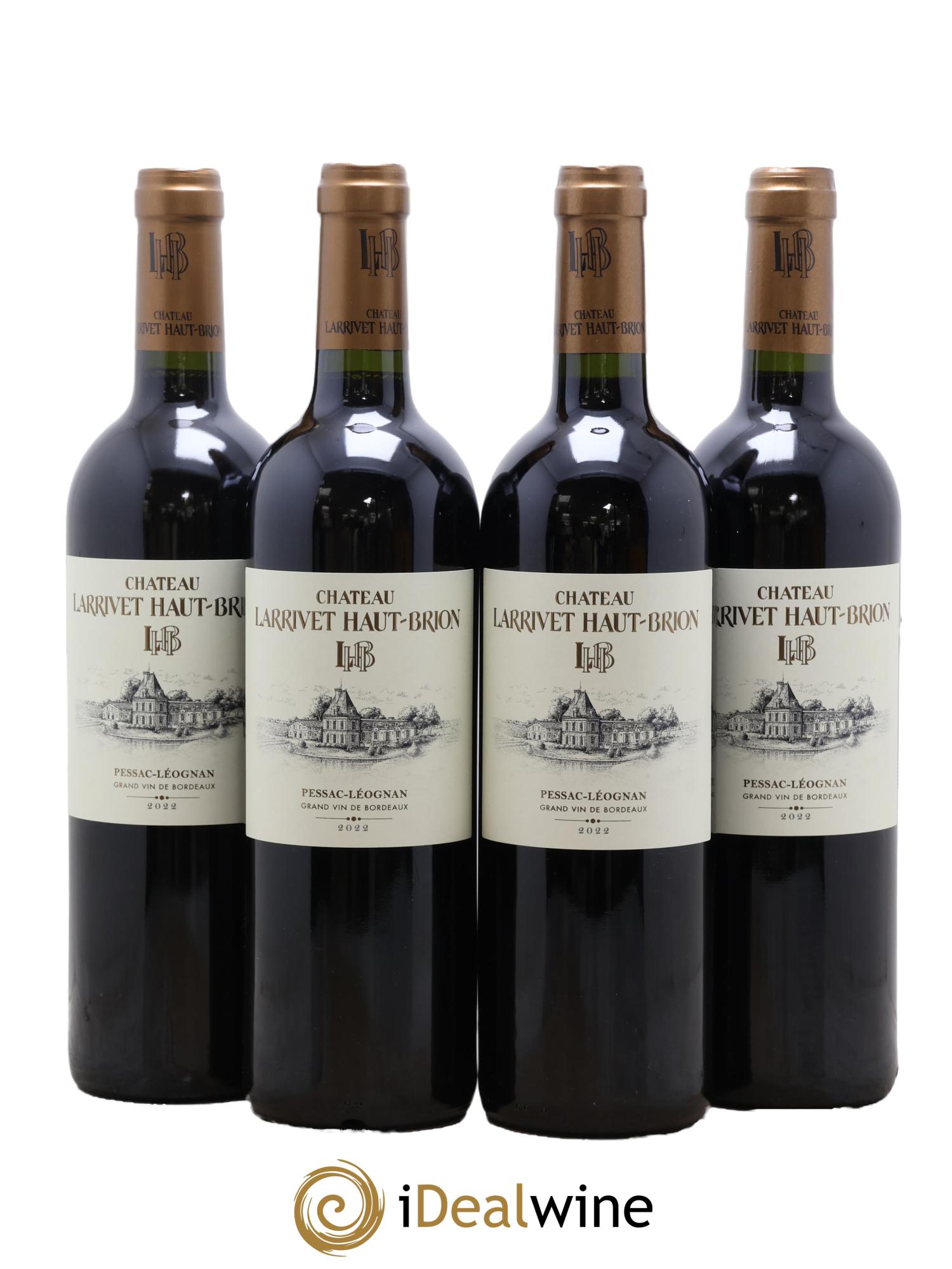 Château Larrivet Haut-Brion 2022 - Lotto di 4 bottiglie - 0