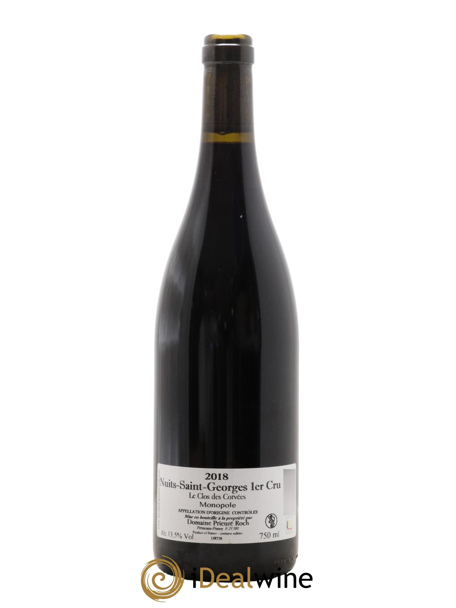 Nuits-Saint-Georges 1er Cru Le Clos des Corvées Prieuré Roch 2018 - Lot de 1 bouteille - 1