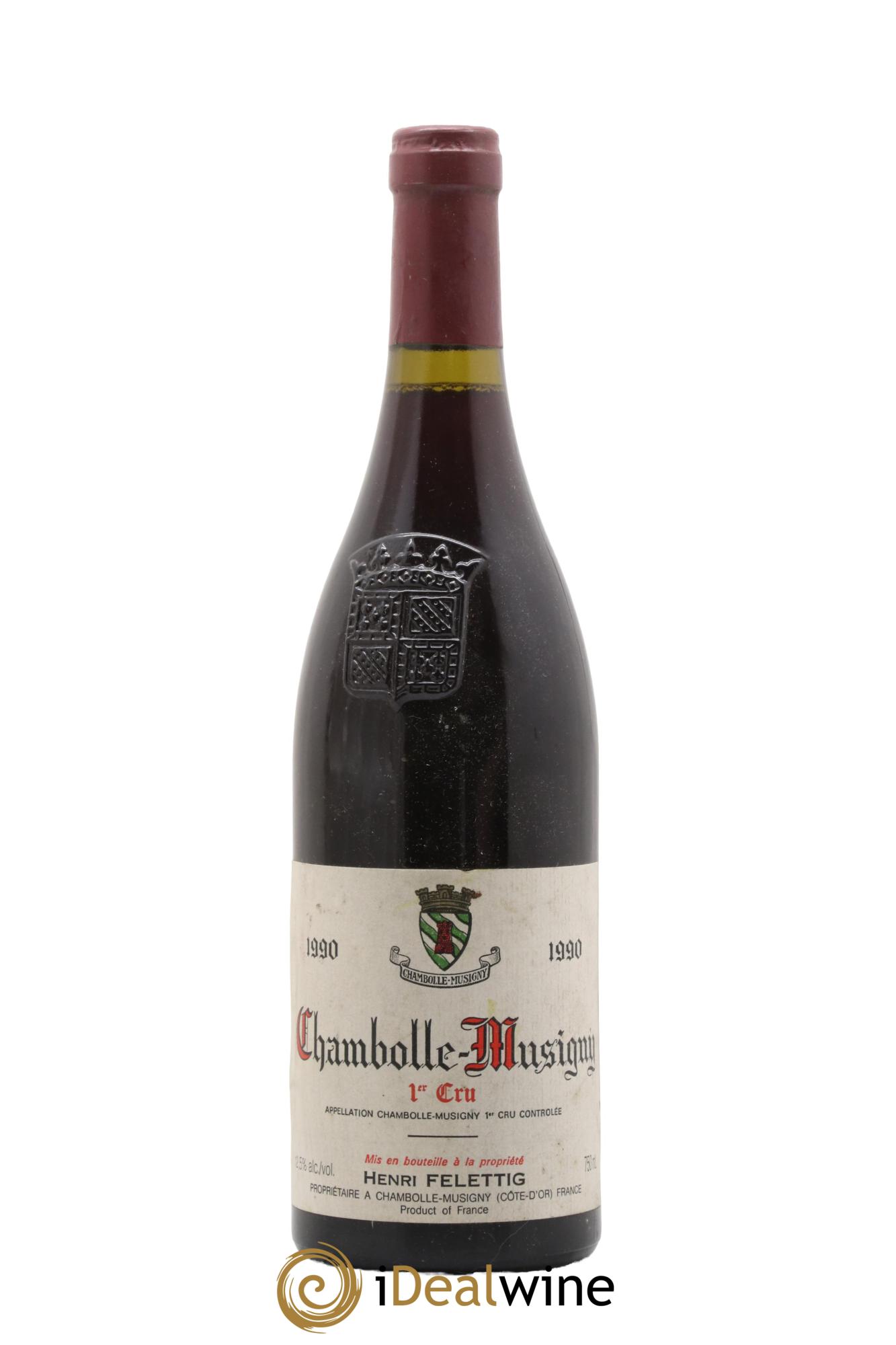 Chambolle-Musigny 1er Cru Domaine Felettig 1990 - Lot de 1 bouteille - 0