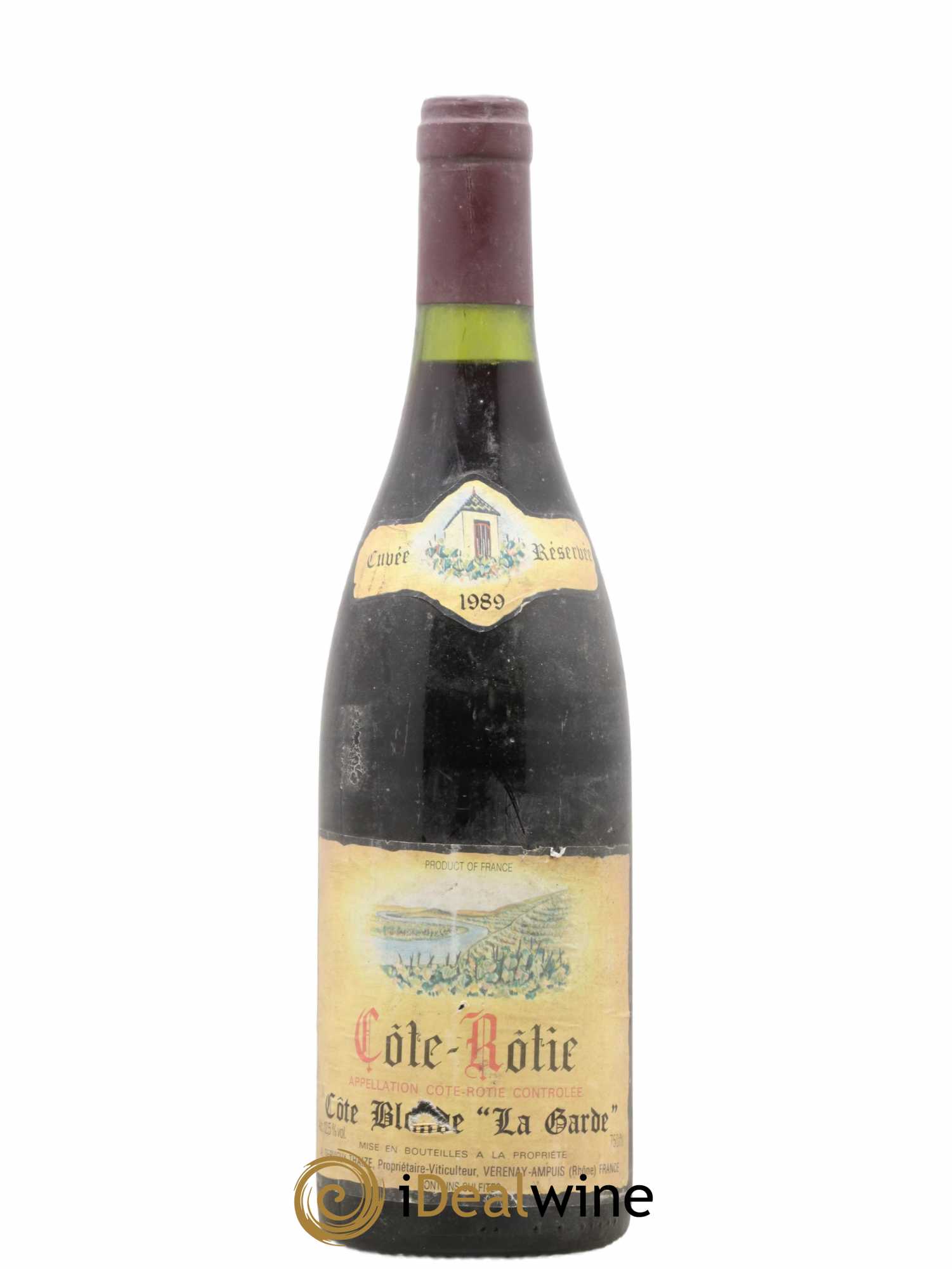 Côte-Rôtie Côte Blonde La Garde Dervieux Thaize 1989 - Lot de 1 bouteille - 0
