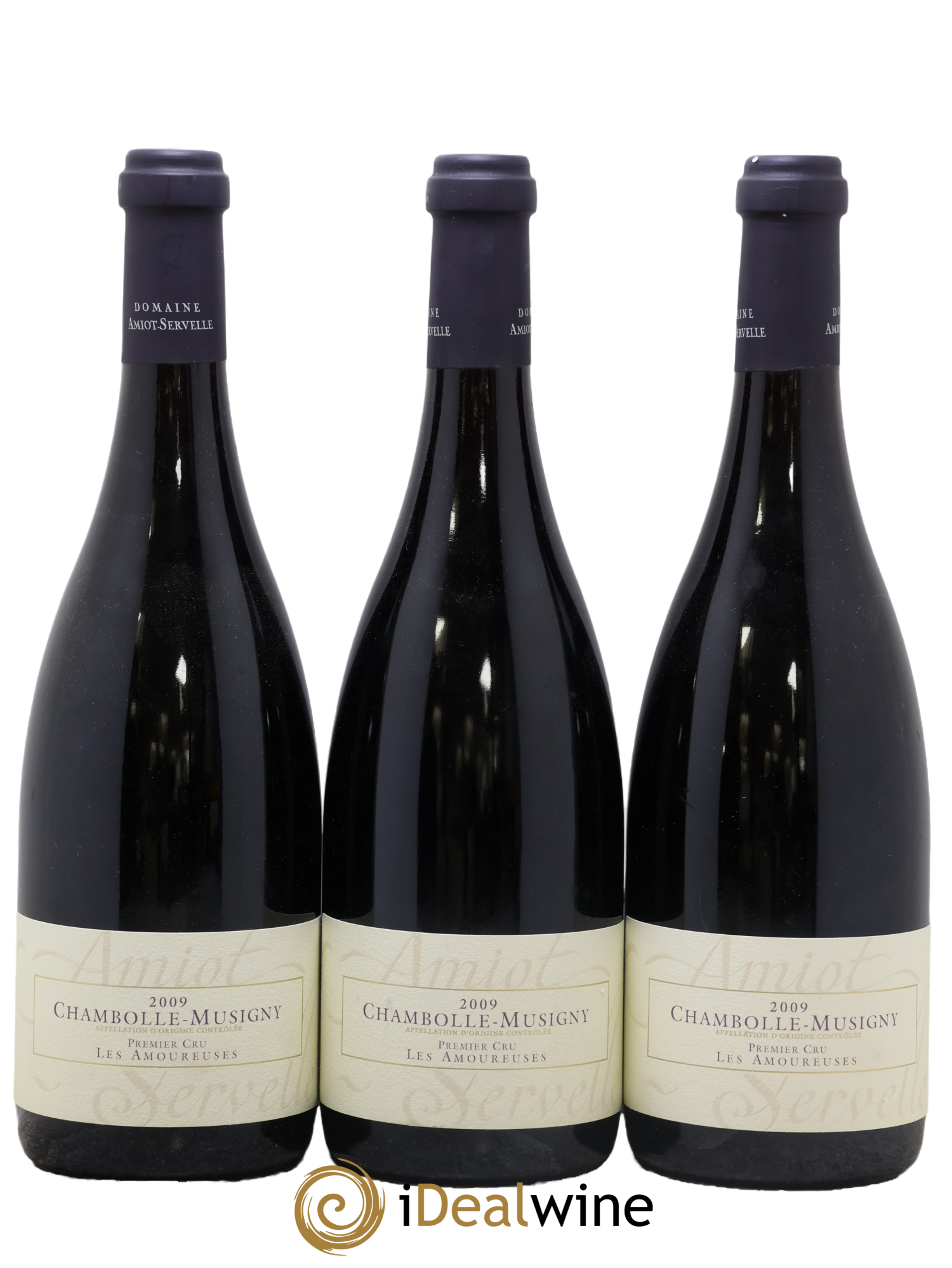 Chambolle-Musigny 1er Cru Les Amoureuses Amiot-Servelle 2009 - Lot de 3 bouteilles - 0