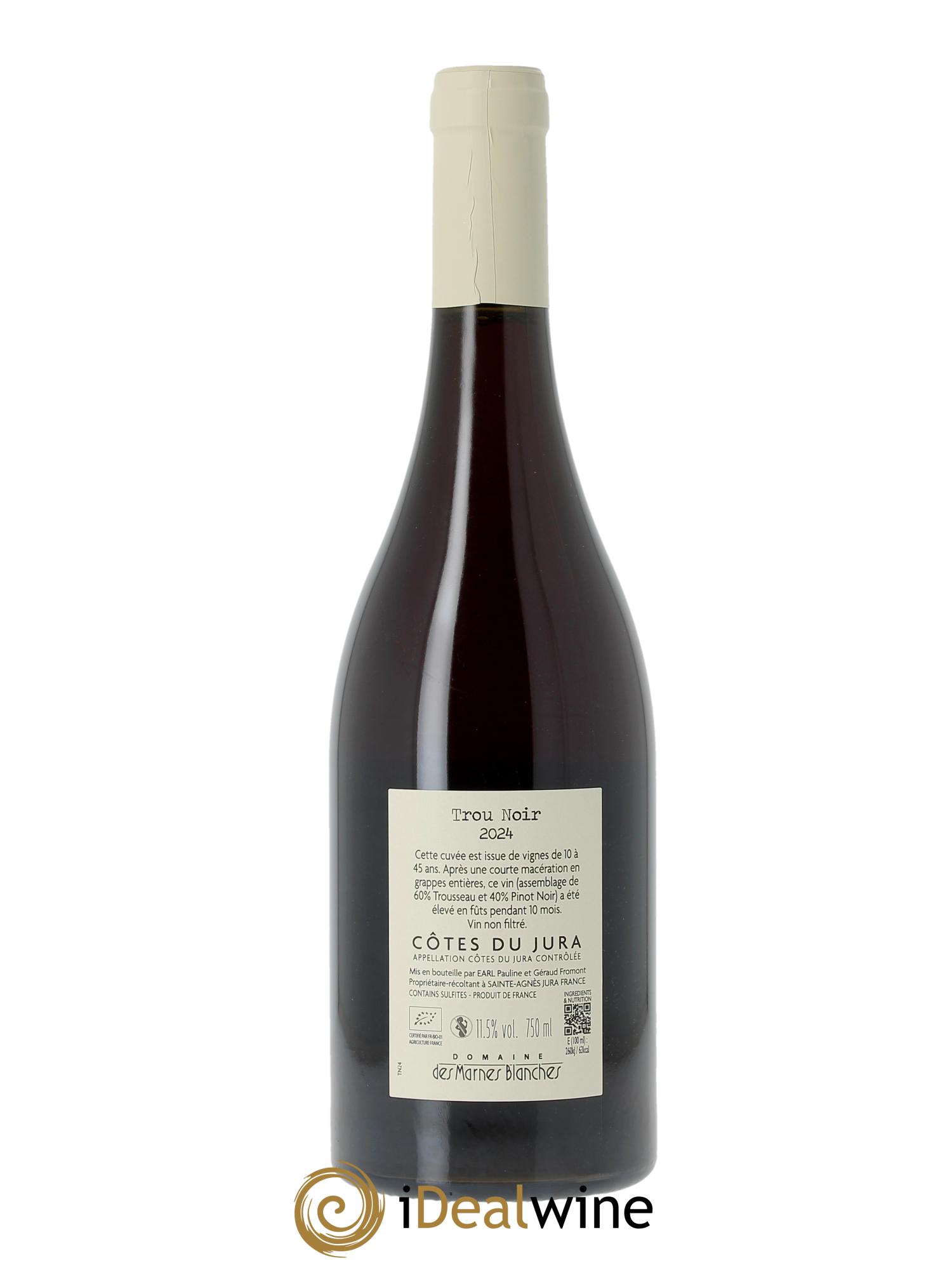 Côtes du Jura Trou Noir Domaine des Marnes Blanches  2024 - Lotto di 1 bottiglia - 1