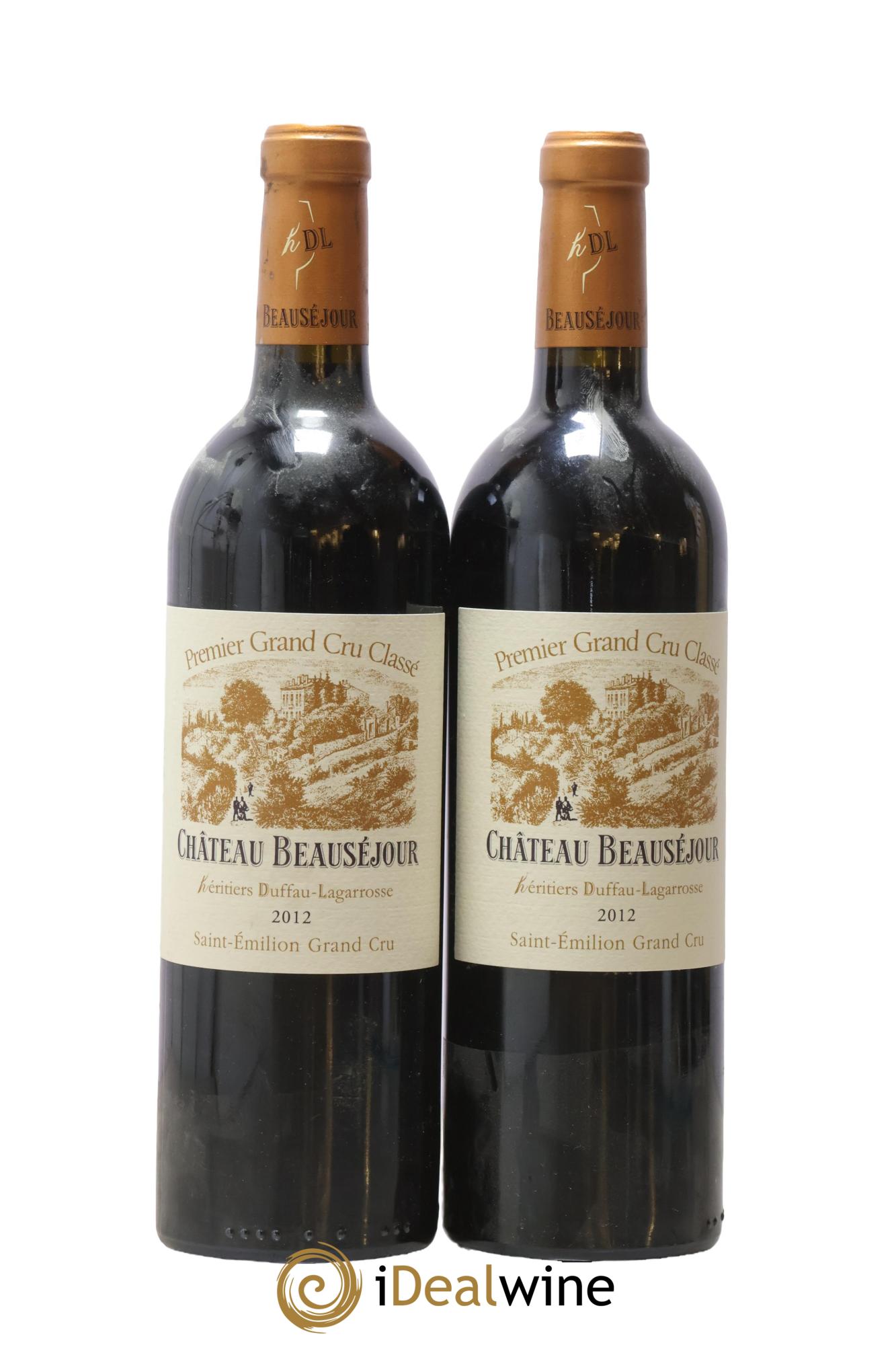 Château Beauséjour (Duffau-Lagarrosse) 1er Grand Cru Classé B 2012 - Lotto di 2 bottiglie - 0