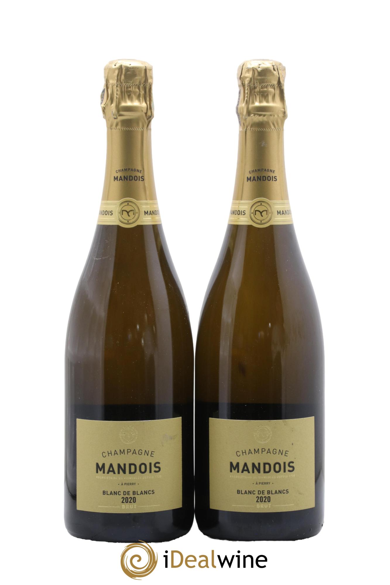 Champagne Blanc de Blancs Maison Mandois 2020 - Lot de 2 bouteilles - 0